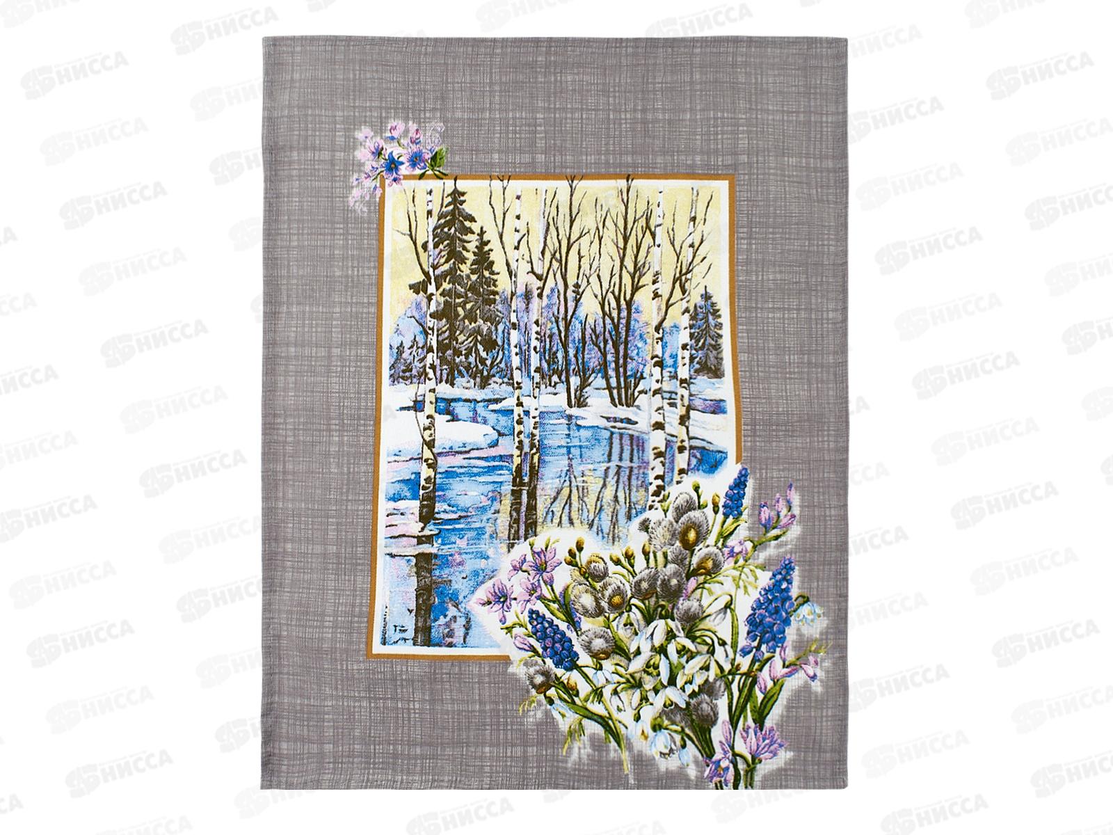 Полотенце из рогожки 60*45 Капель, в ассортименте