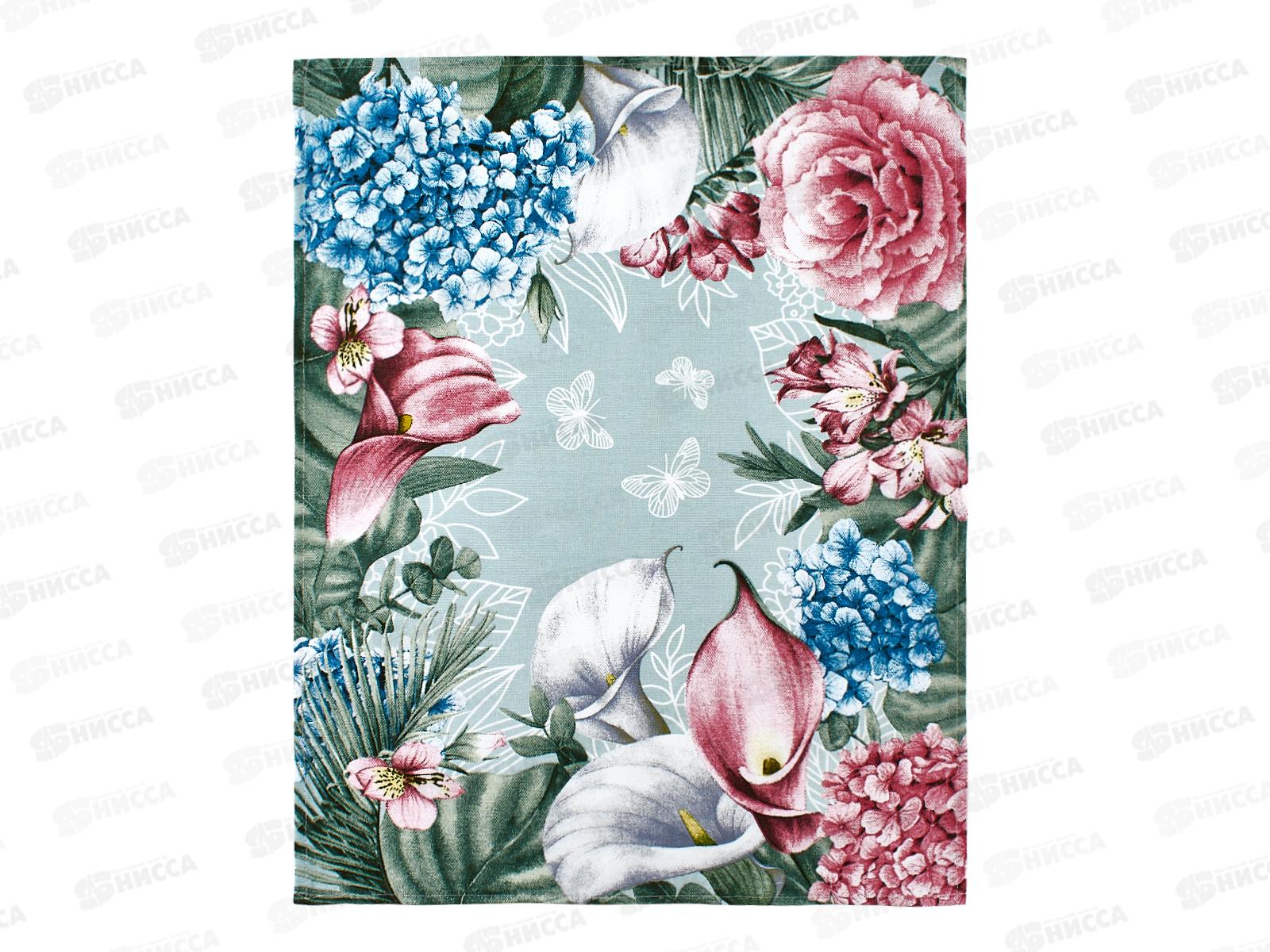 Полотенце из рогожки 60*45 Мятный аромат, в ассортименте