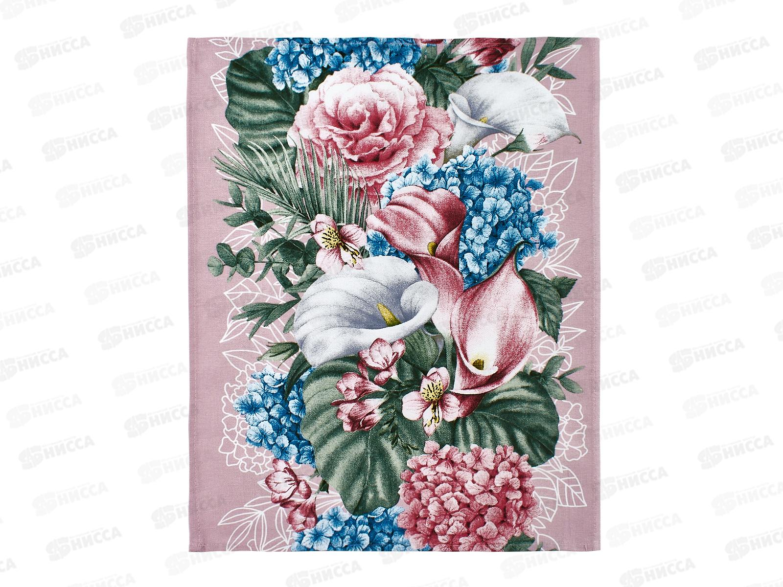 Полотенце из рогожки 60*45 Мятный аромат, в ассортименте