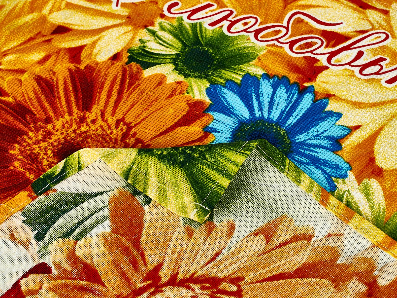 Полотенце из рогожки 60*45 Цветник, в ассортименте