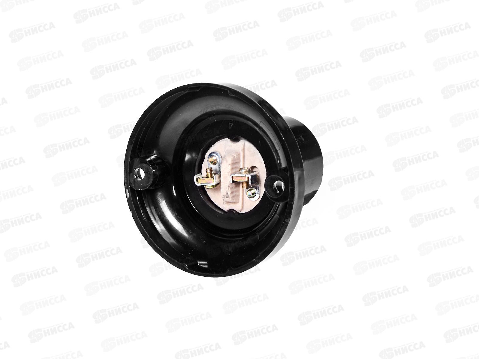 Патрон UNIVersal E27, карболит,потолочный 4А, 250В, инд. упак., 5560729