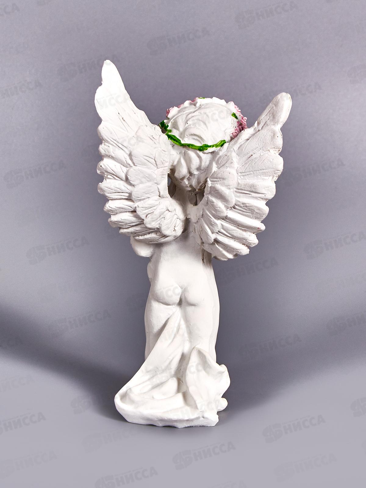 Сувенир &quotАнгел в розовом венке с сердцем из роз&quot 15*5,5см 3734542