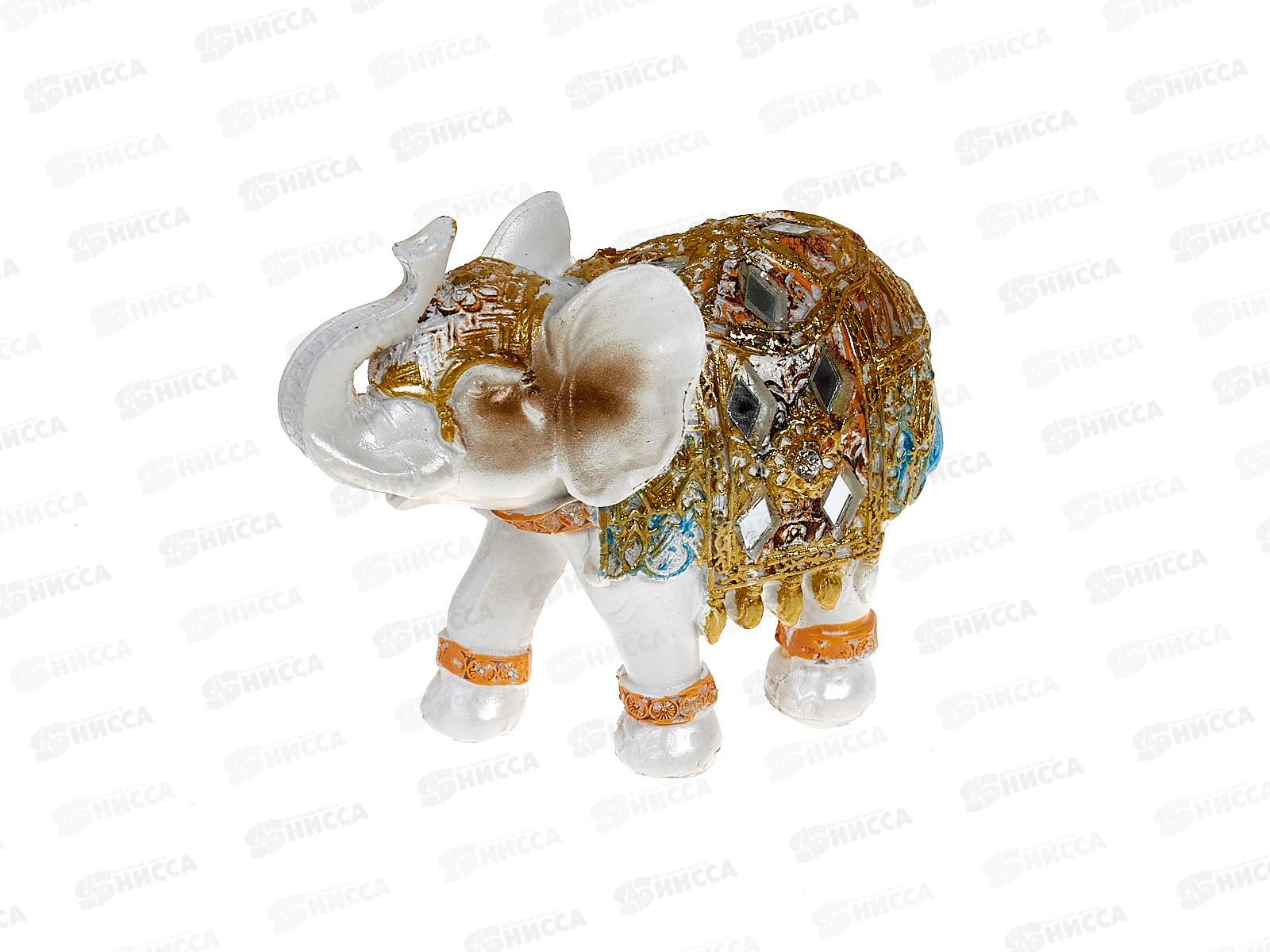 Сувенир &quotБелый слон в попоне с вставками&quot 9,5*5*7см микс 7625451