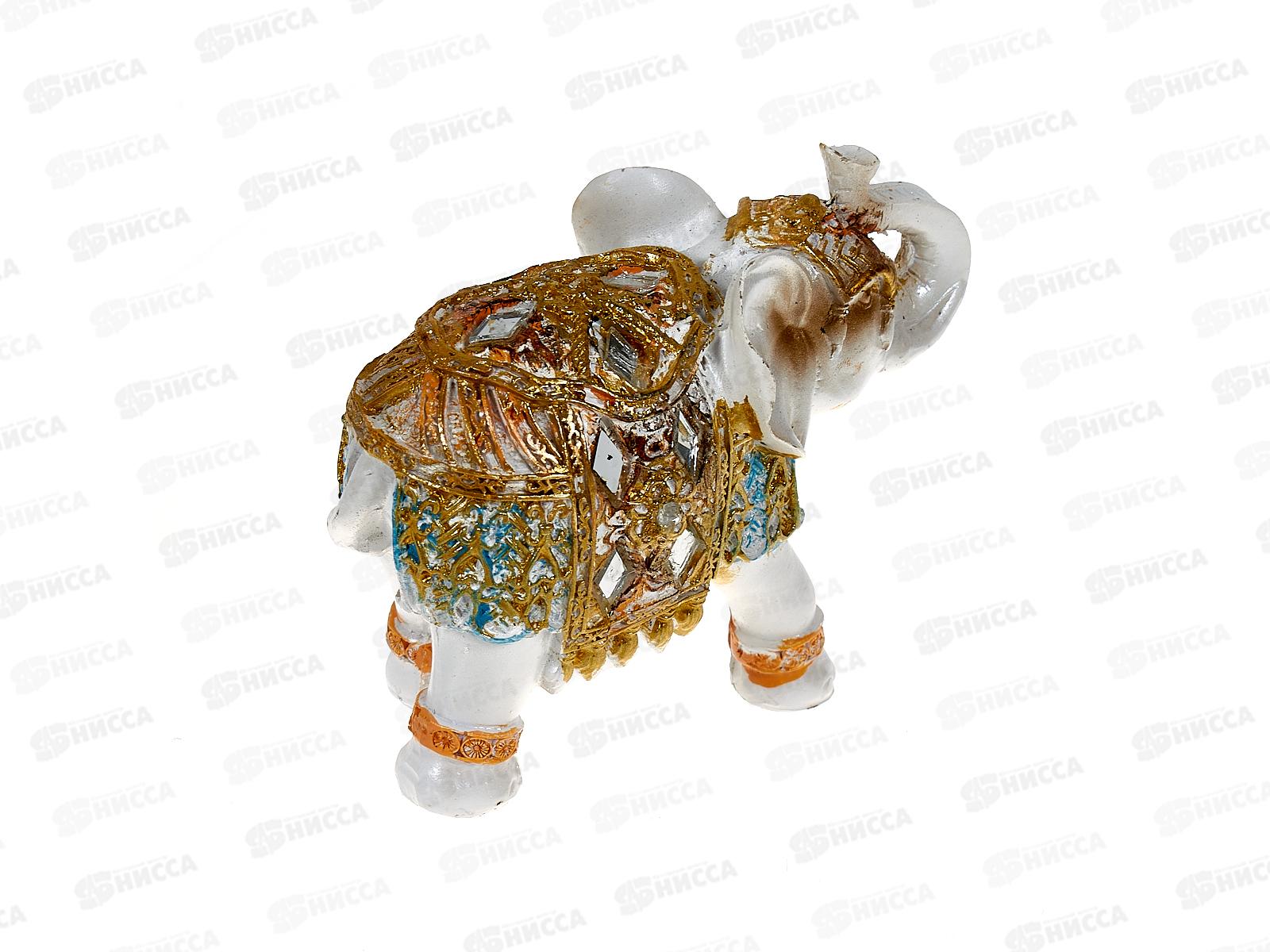 Сувенир &quotБелый слон в попоне с вставками&quot 9,5*5*7см микс 7625451