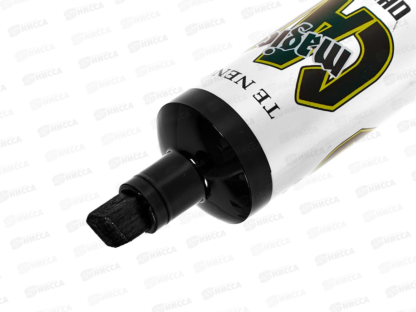 Маркер Alingar перманентный черный, скошенный 8мм,  AL5401 *12