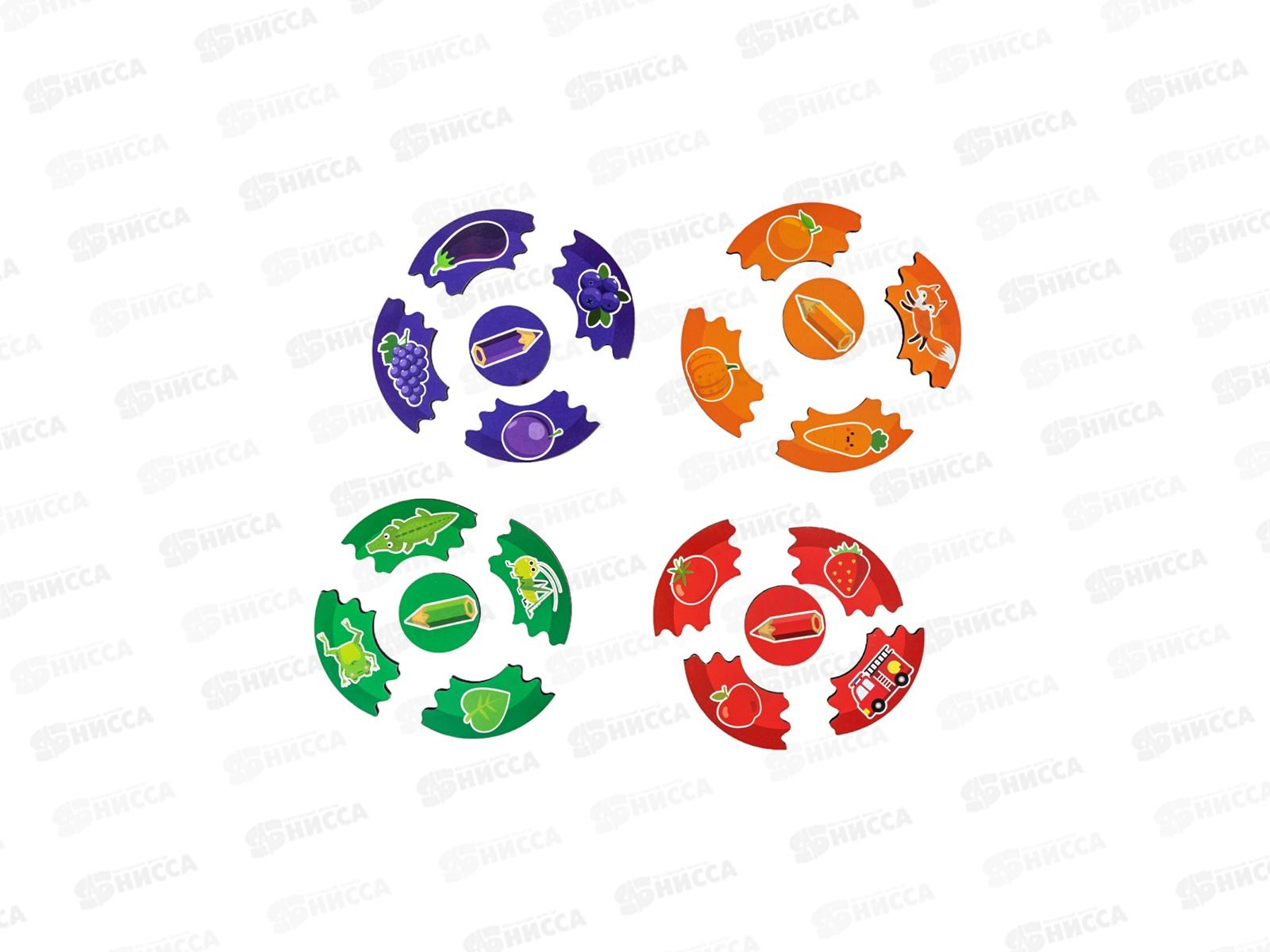 Пазлы деревянные Мои первые пазлы &quotЦвета&quot 60эл. 05438