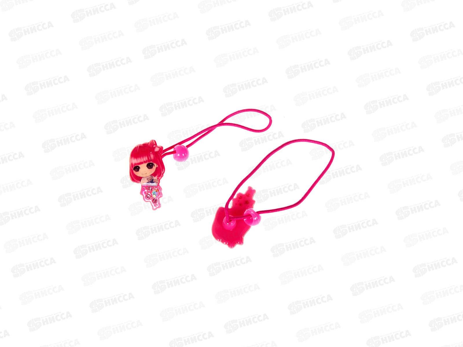 Резинка д/волос &quotДевушки&quot со страз №9227 (уп 2шт)