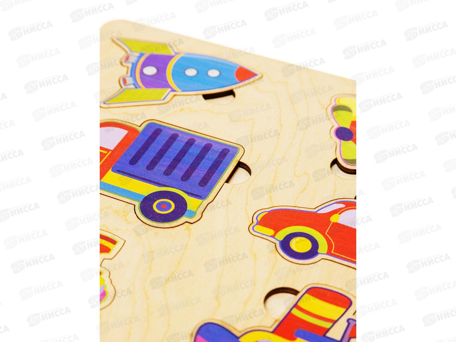 Игра развивающая деревянная &quotТранспорт&quot (21х21см) 00759