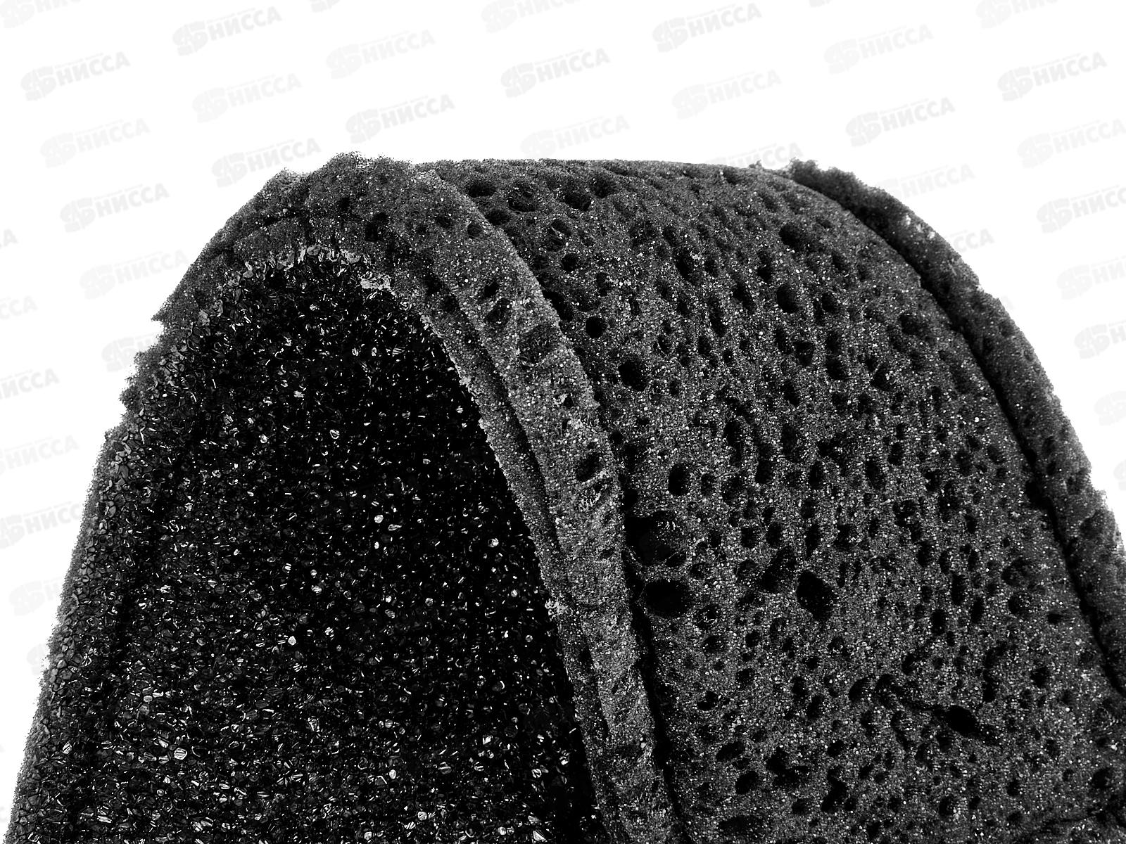 Мочалка жесткая банная Банный скраб черн*25