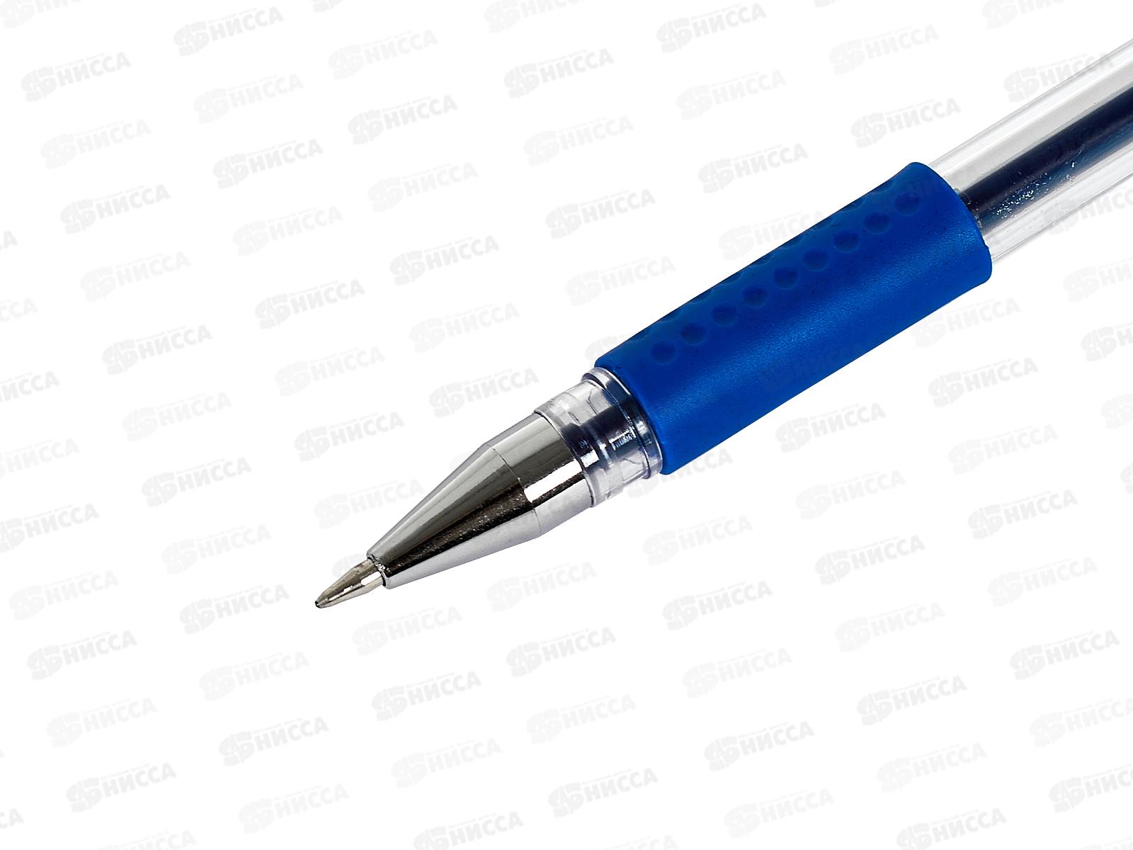 Ручка гел. MAZARI DENISE син, 0.5мм, прозр.корп., M-5523-70 *40