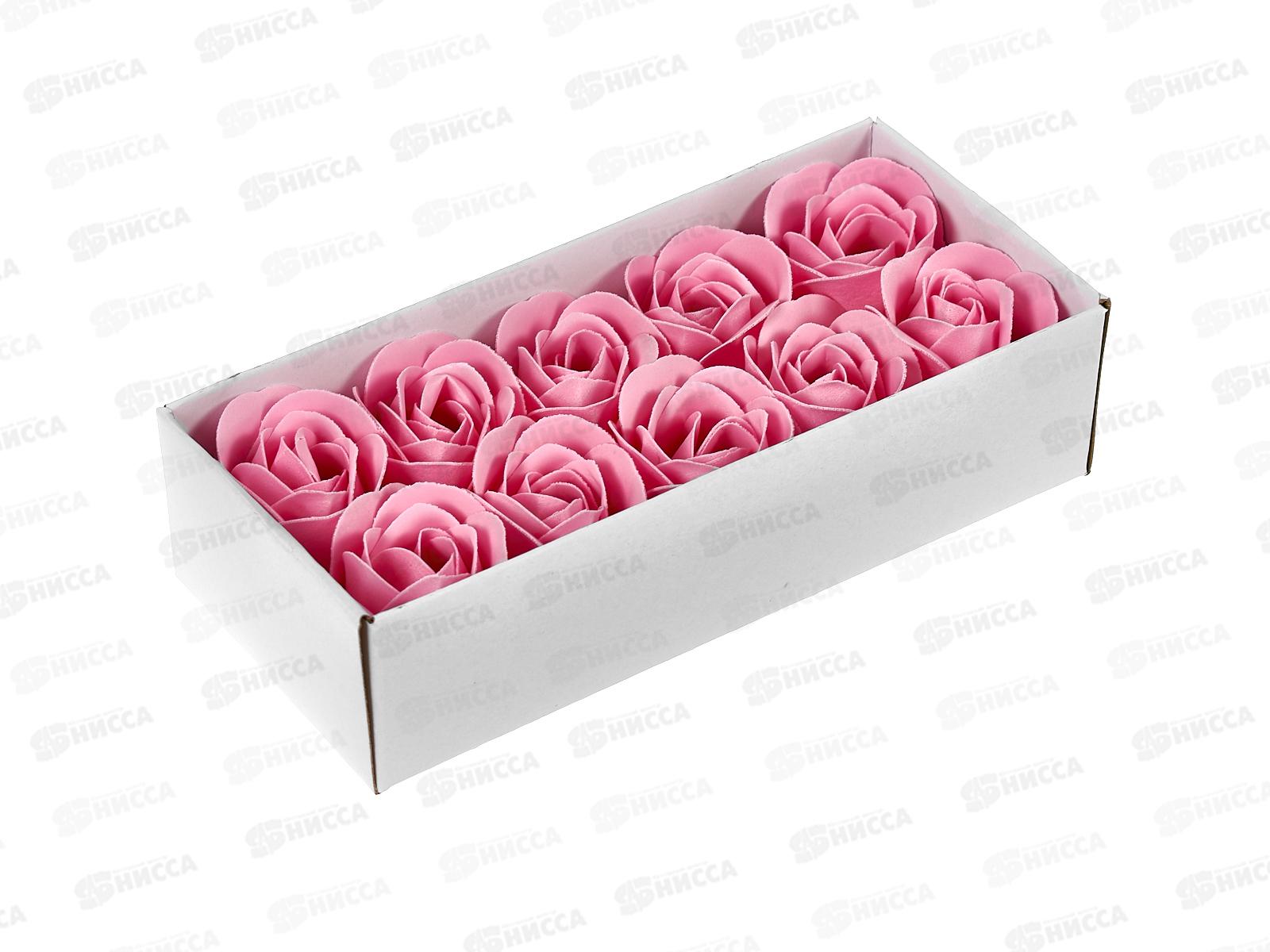 Набор мыльные розы 10шт розовые 6962315