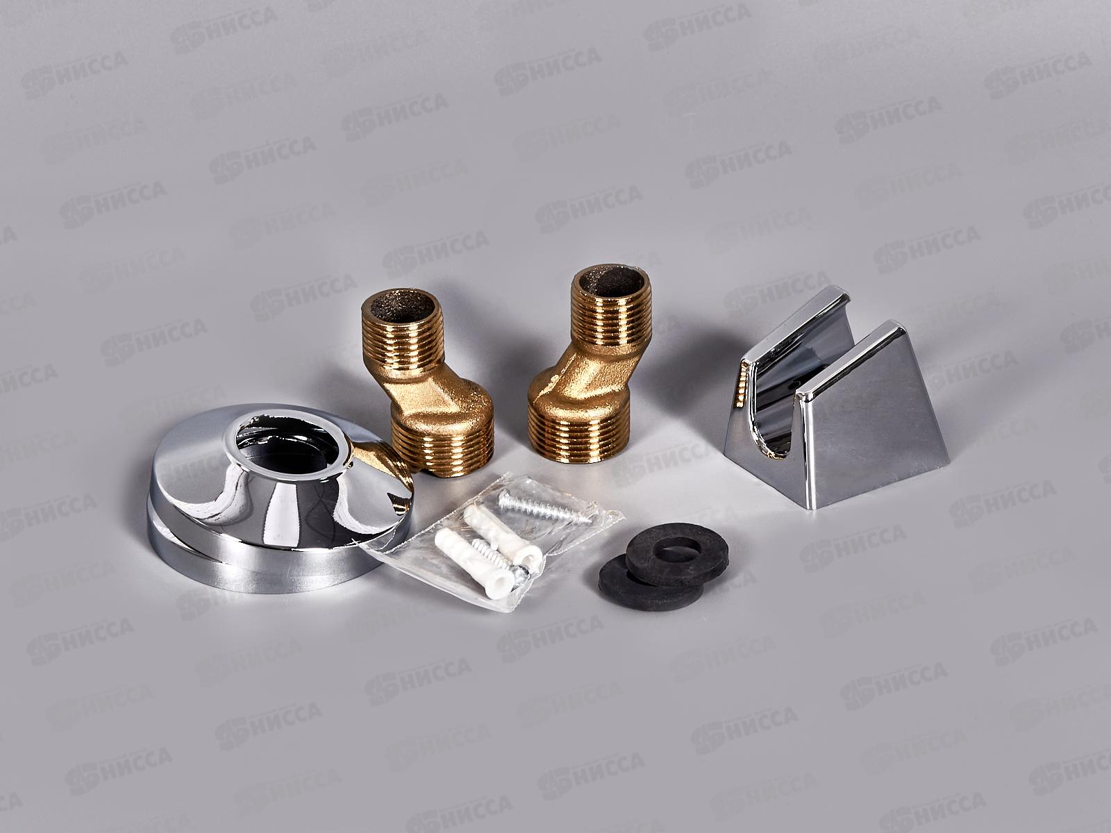 Смеситель для ванны шаровый, длинный излив, переключатель в корпусе, белый, E22151-8