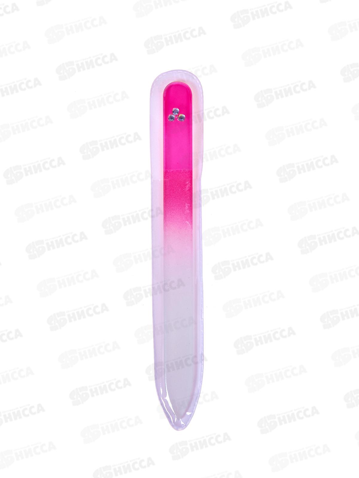 Пилка д/ногтей стеклянная со стразами 14см 480-009