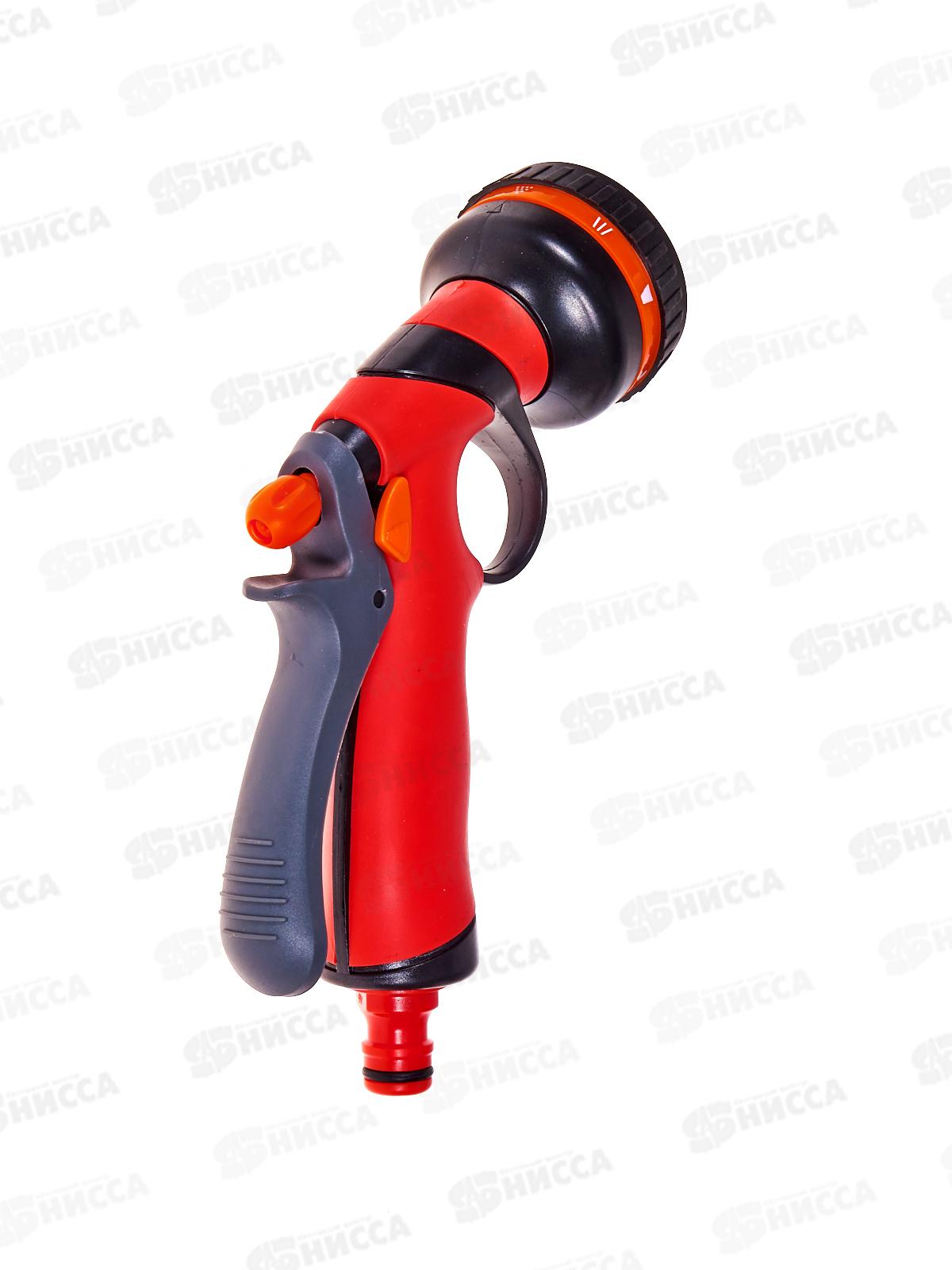 Питолет поливочный GRINDA T-8C, 8 режимов, курок сзади, пластиковый с TPR, 8-427183