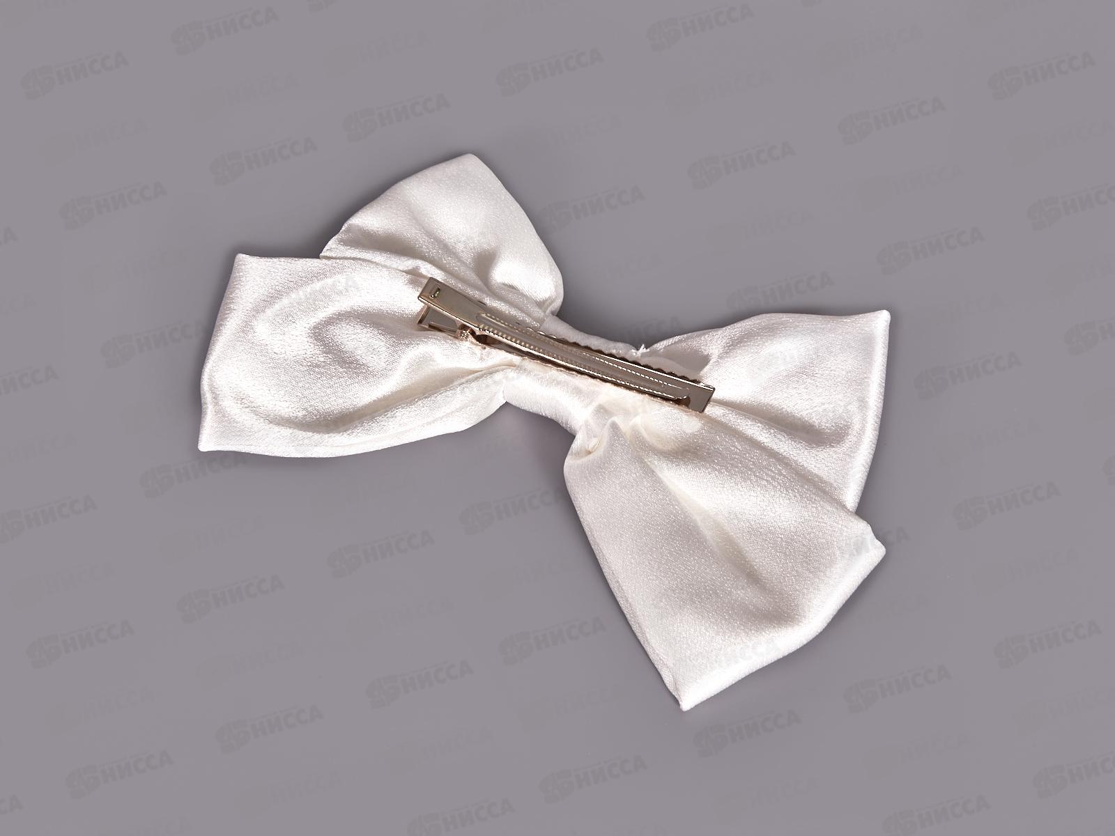 Зажим  д/волос &quotПерсея&quot белый 14*11см 789-696