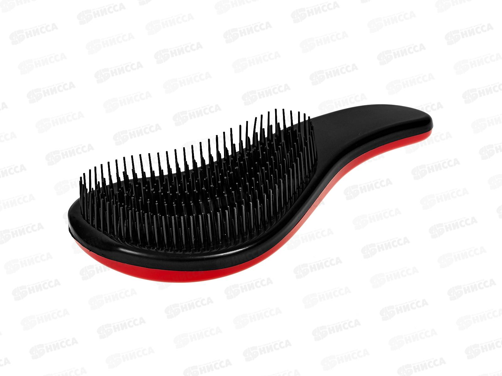 Расческа &quotКомпактная капля&quot красный 18см 655-244