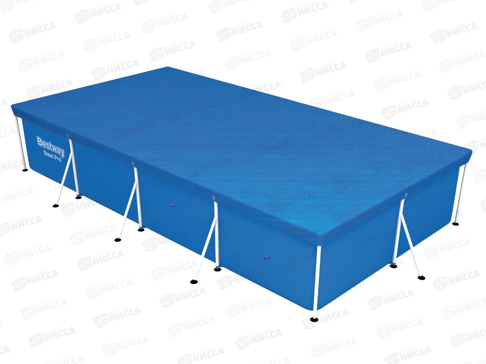 Тент д/прямоуг каркасного бассейна 58107 (400*211*81см) Bestway  *6