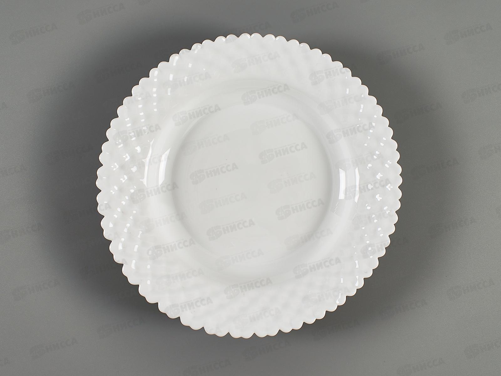 Тарелка суповая круглая РО225Р WHITE 116821 *6/36