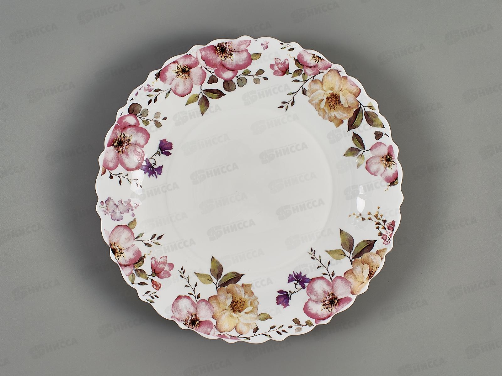 Тарелка обеденная круглая 25см RDP250-155 SILVIA 114432 *6/36