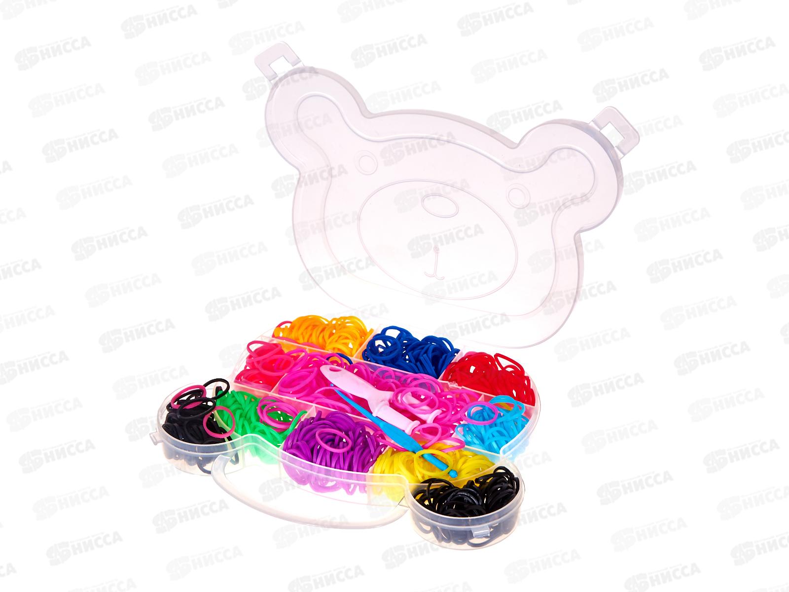 Набор резинок д/плетения браслетов TZ-32152 (700шт)+станок Мишка