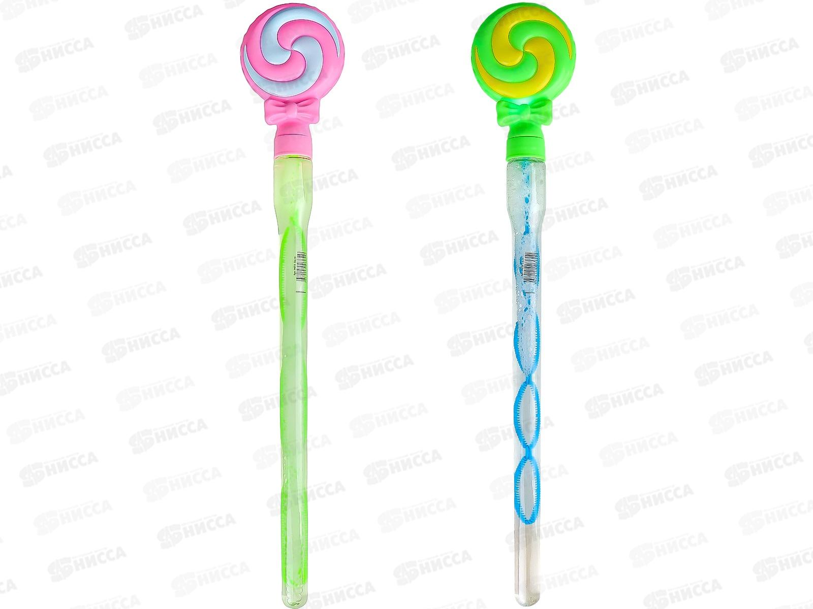 Мыльные пузыри 100мл, со светом (46см, цвет микс, LR41, 3шт) МПЗ-3629  *16