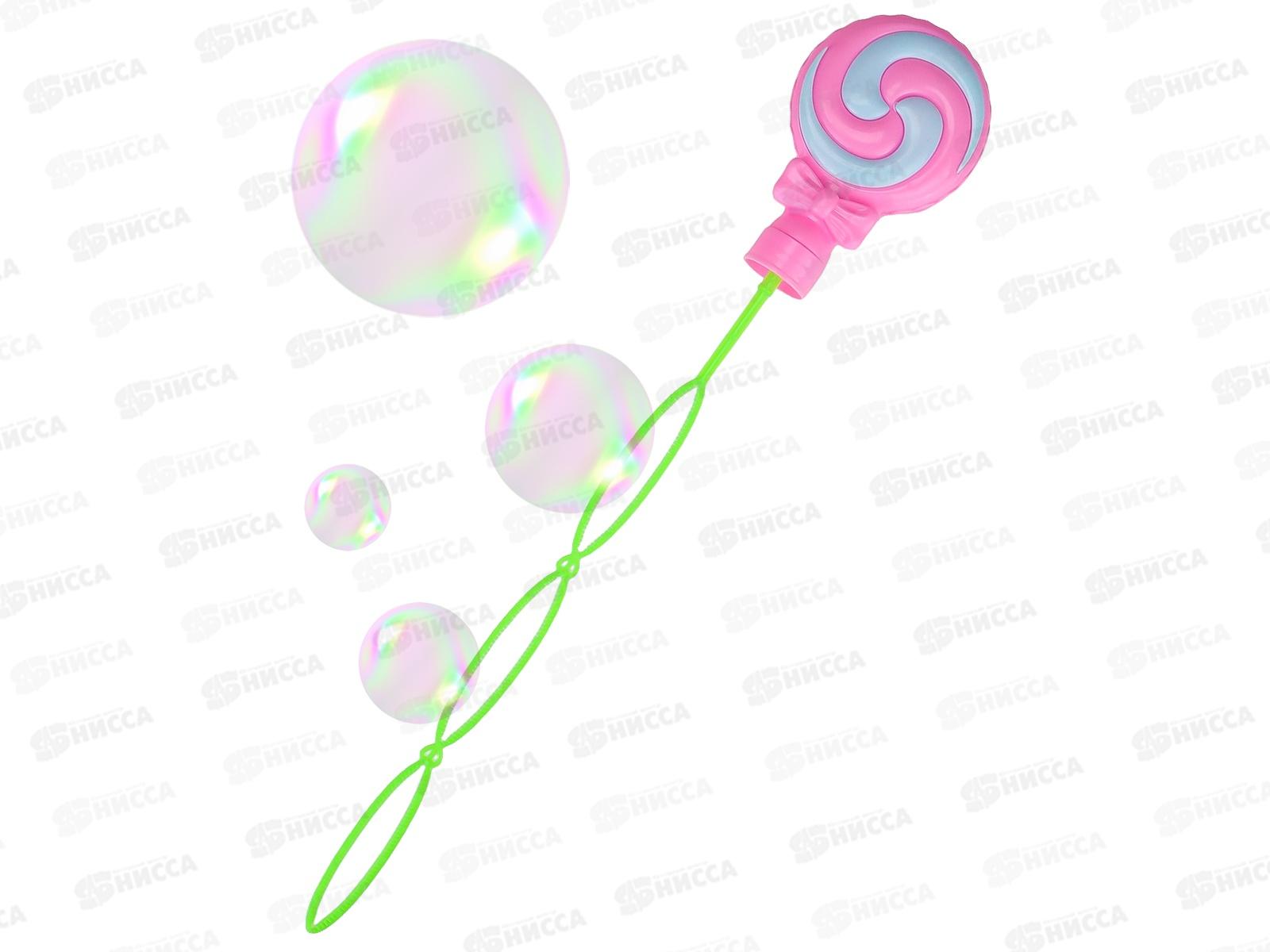 Мыльные пузыри 100мл, со светом (46см, цвет микс, LR41, 3шт) МПЗ-3629  *16