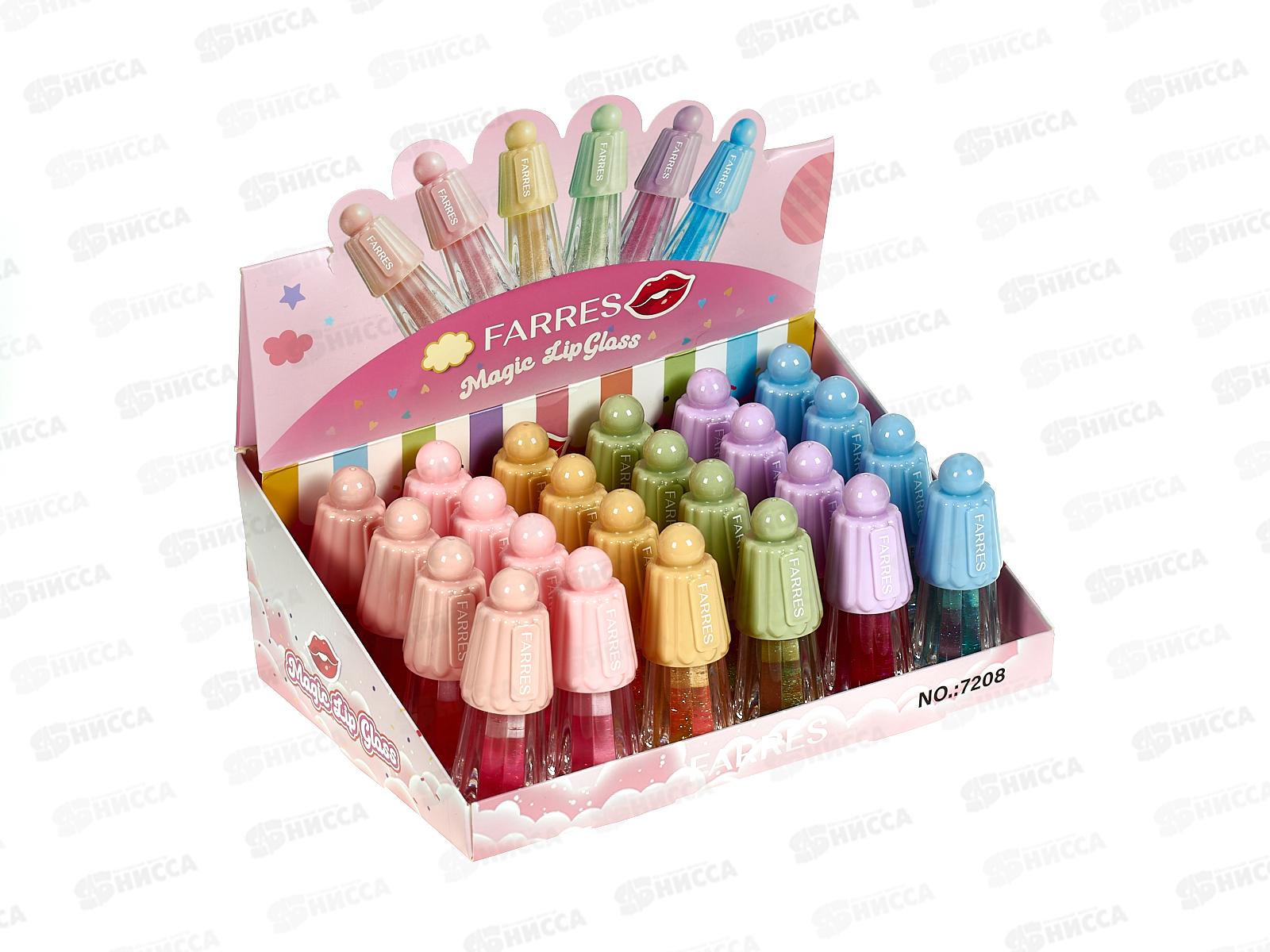 Farres Проявляющийся бальзам-блеск для губ 7208 MIX *24