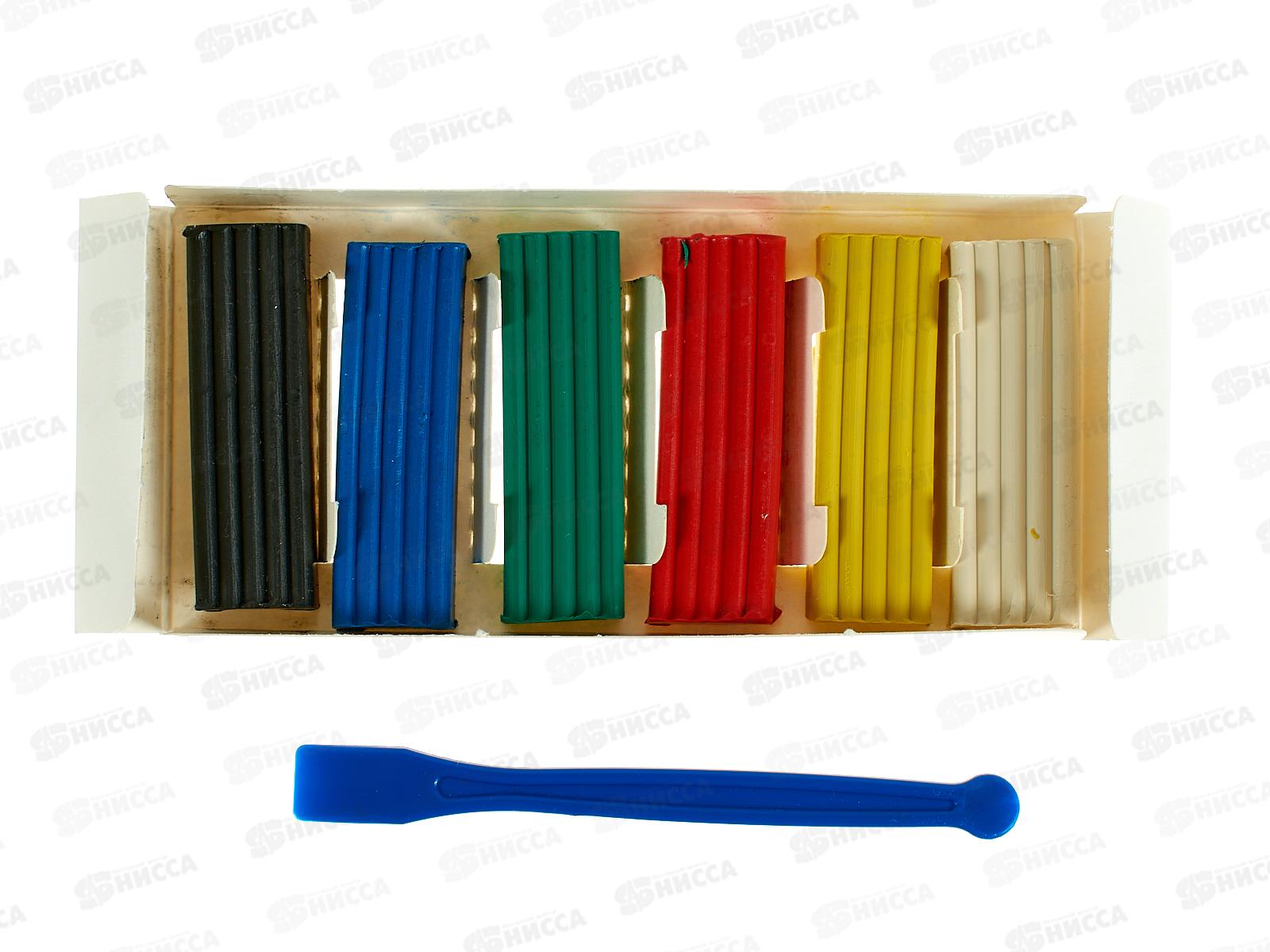 Пластилин  6цв 120г MAZARI Классический со стеком М16990-6 *30