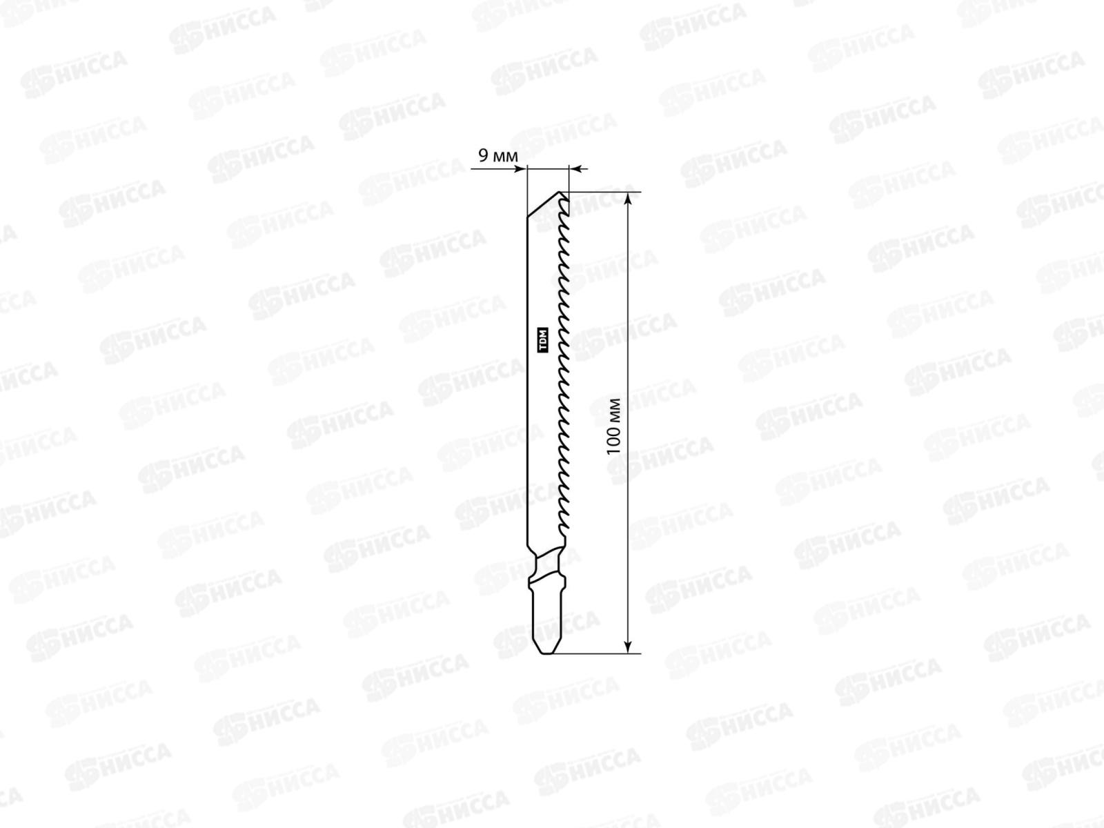 Пилки для эл.лобзика по дереву HCS 75*3.0мм быстрый рез Т111С 0204