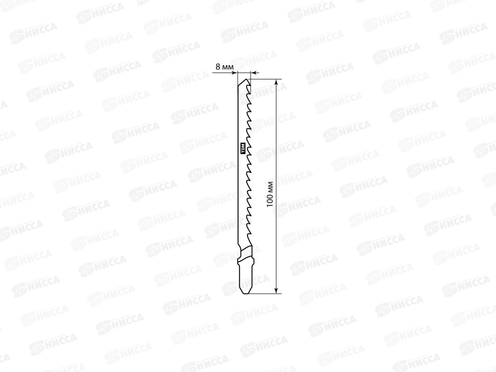 Пилки для электрического лобзика по дереву HCS 75*4.0мм чистый рез Т101D 0206