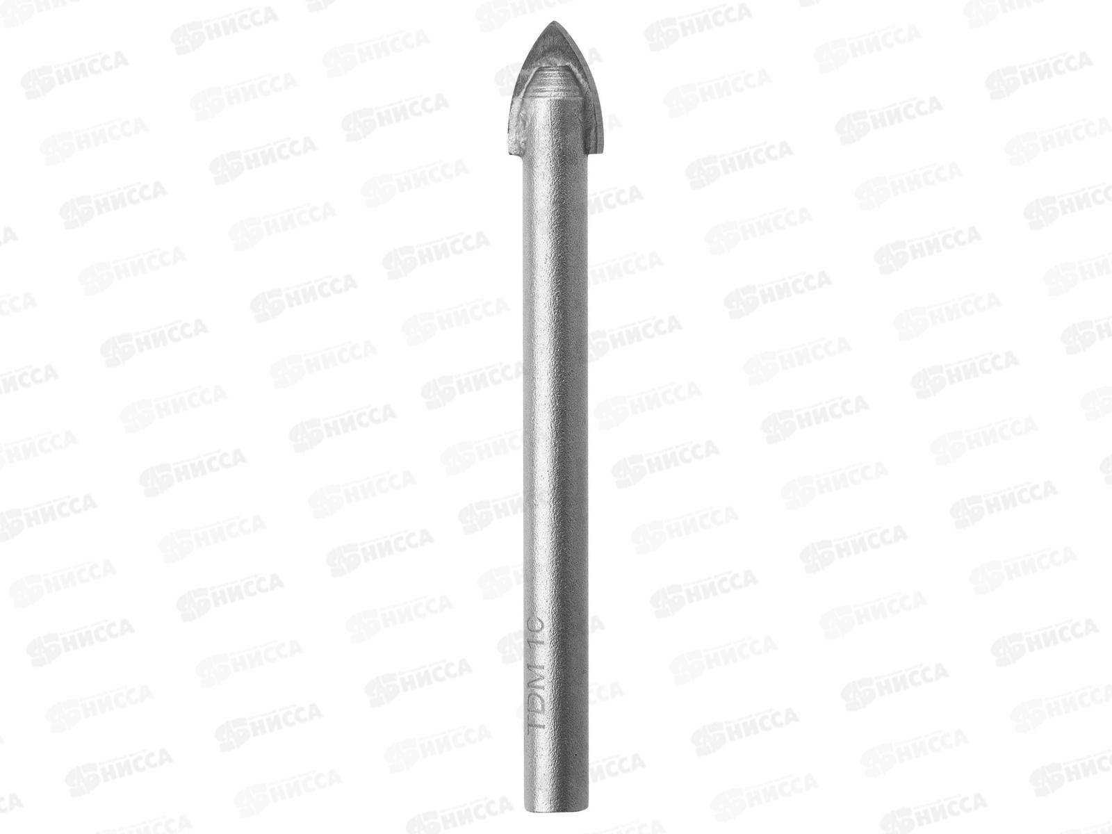 Сверло по стеклу и керамике 10*85мм 2режима лезвия цилиндрическое 0106