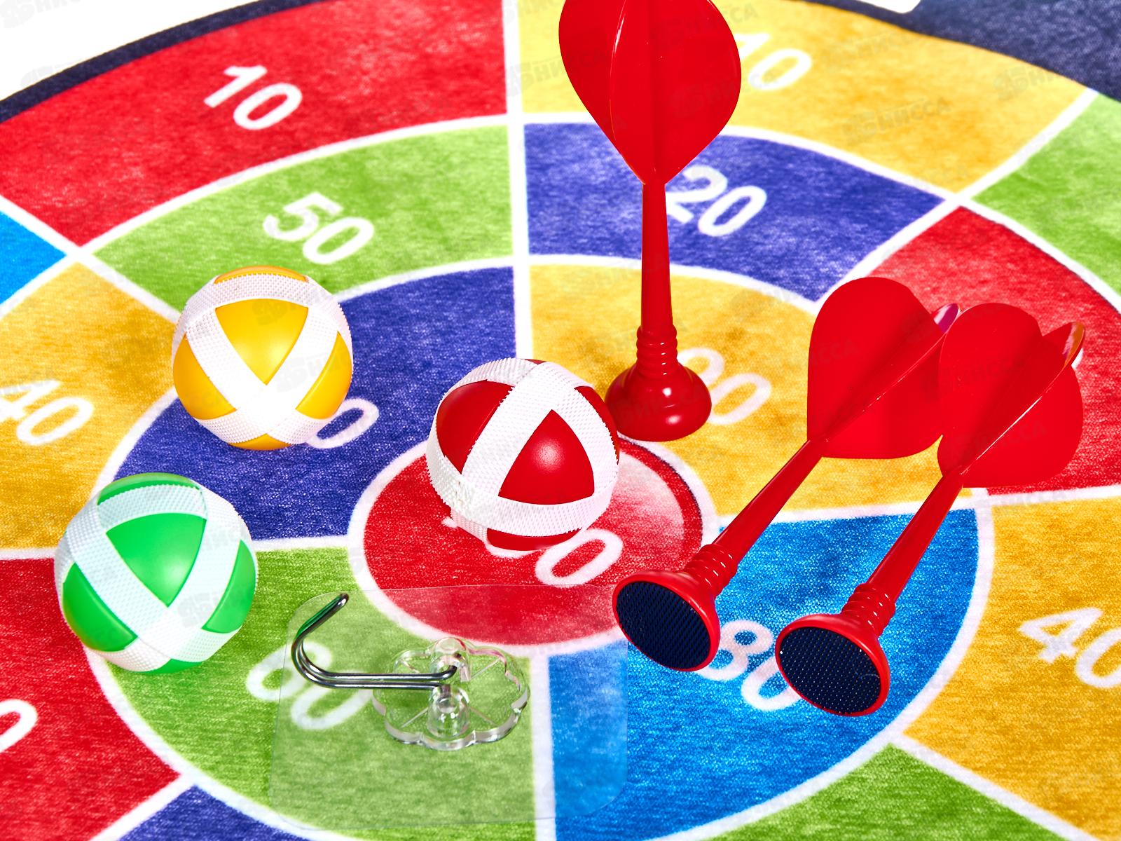 Дартс №268-27 с пластиковыми дротиками на липучке, пакет 39*1*36