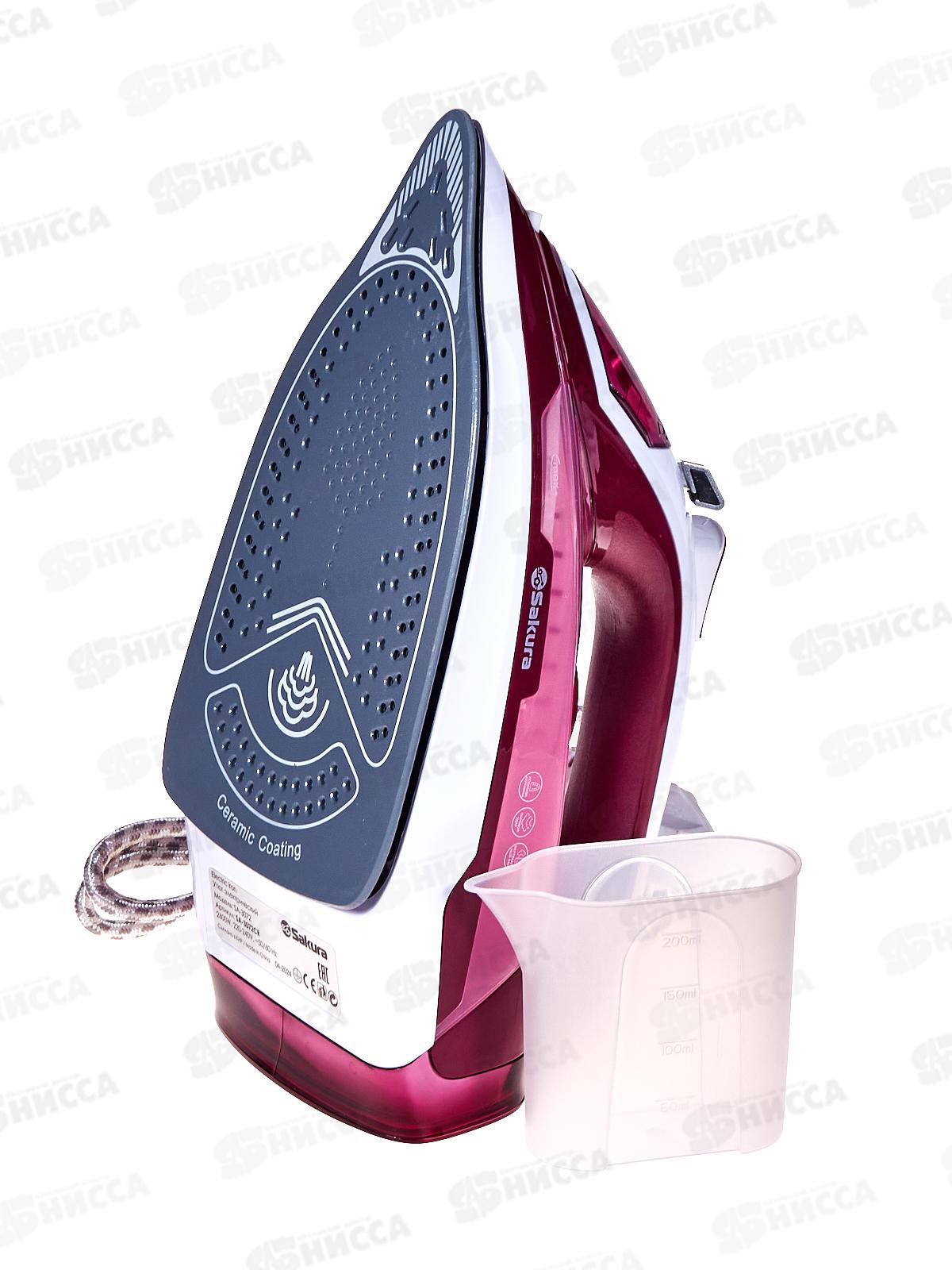 Утюг электро SA-3072CR 2600Вт 380мл керам самоочист анти-капля