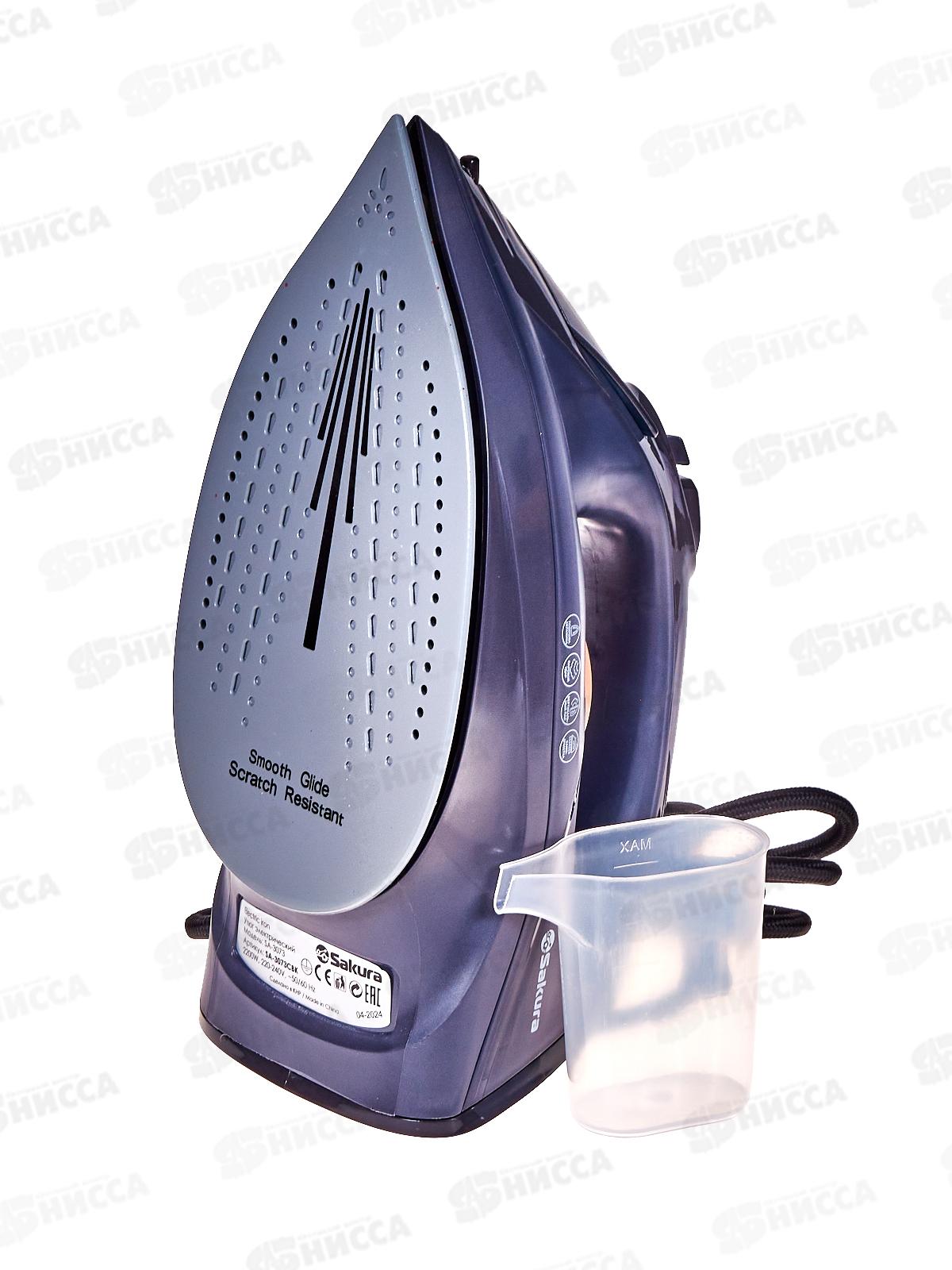 Утюг электро SA-3073CBK 2200Вт 220мл керам самоочист