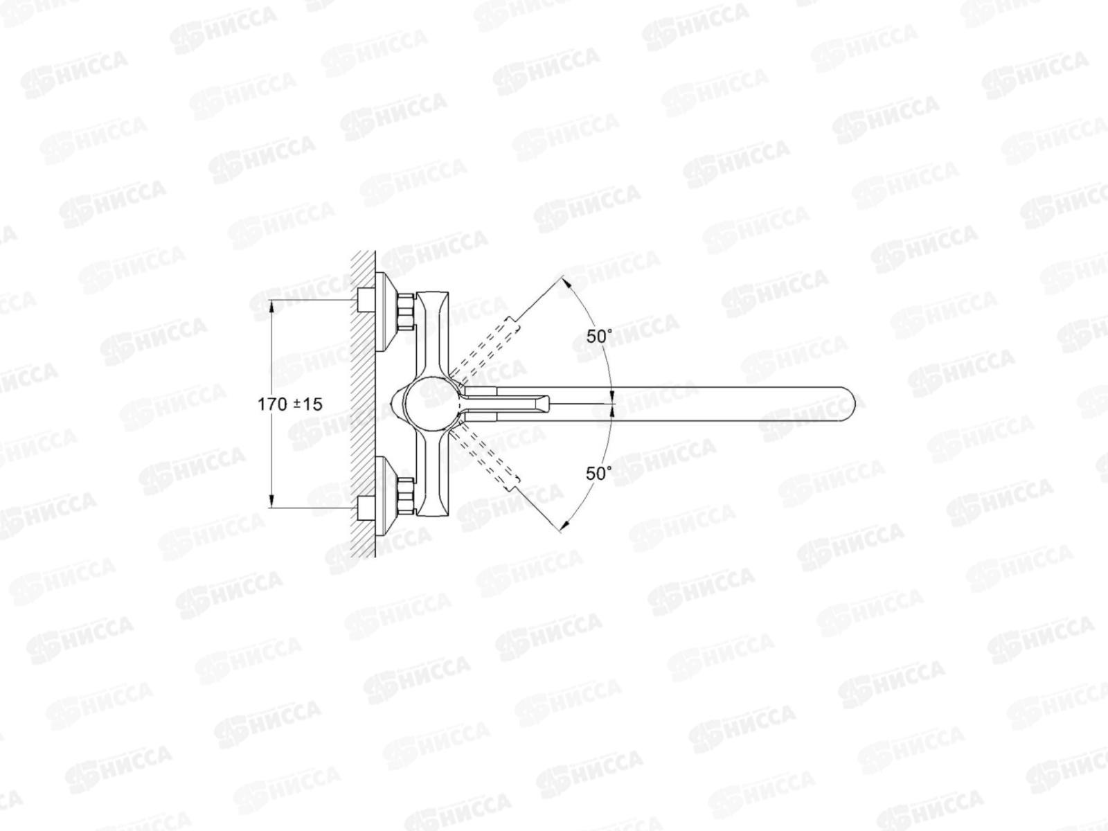 Смеситель д/ванной G.lauf d35, ZOK7-A036PW