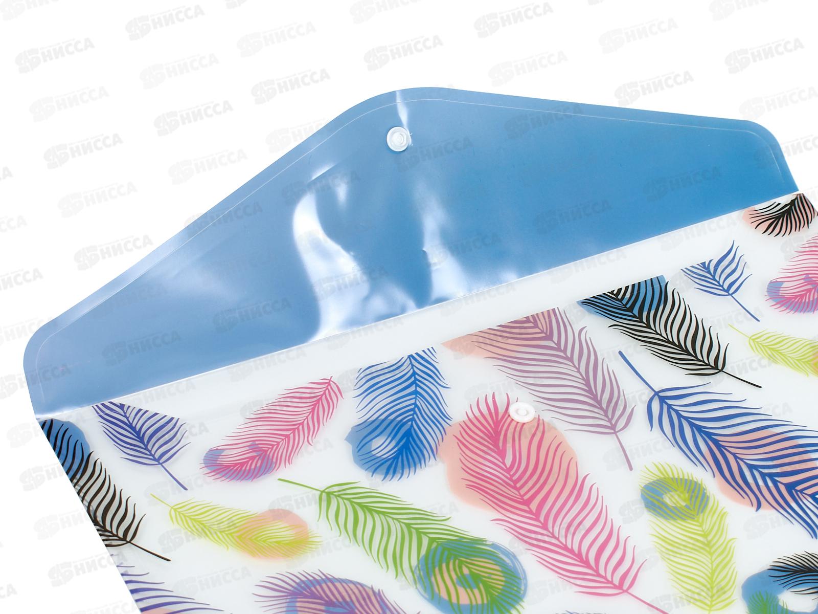 Папка с кноп. Yalong, Яркий принт  А4 160мкм. ассорти YL193916 *12