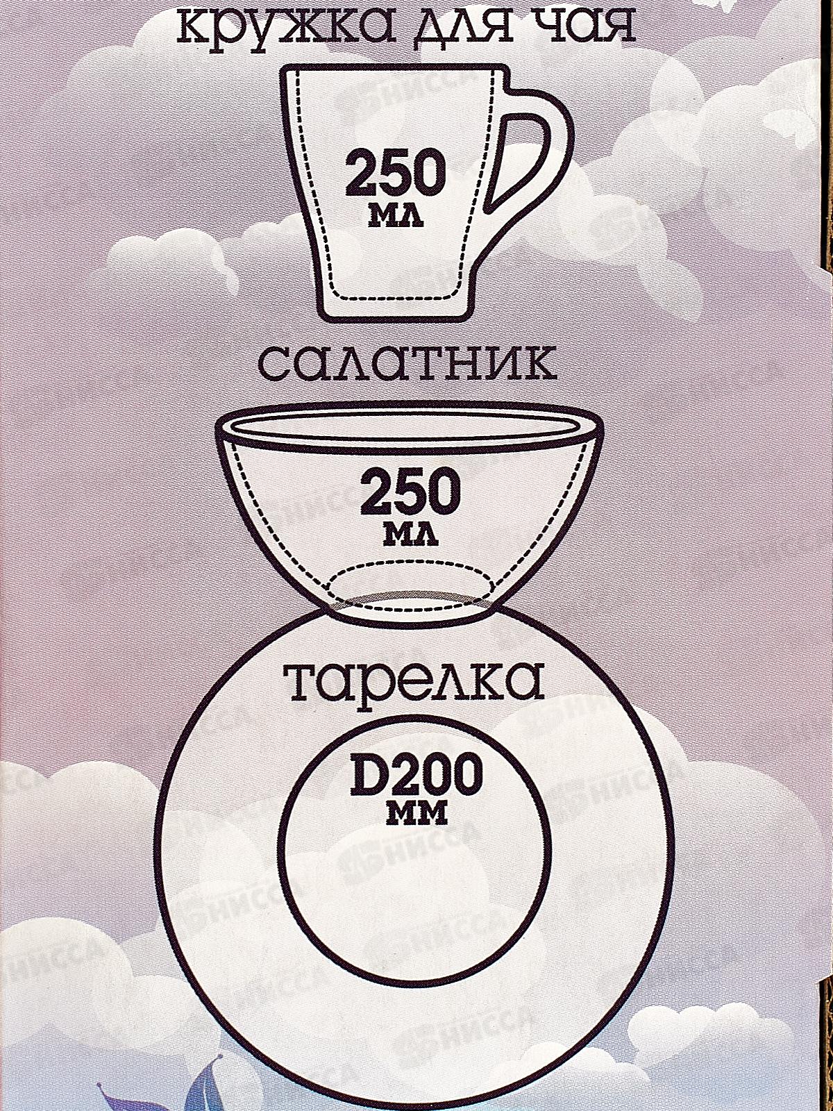 Набор для завтрака 1220-Д Лимоны