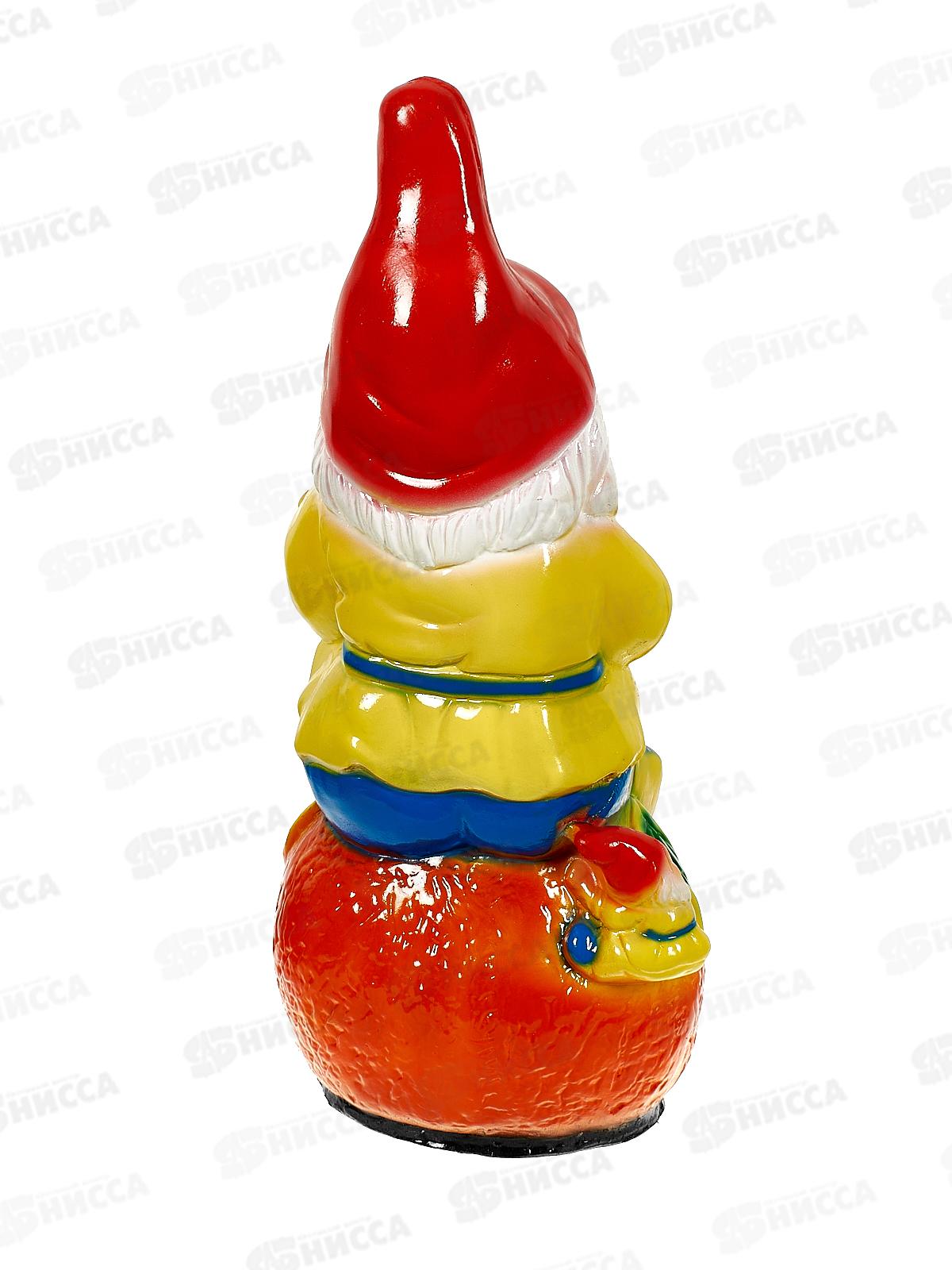 Фигура садовая из гипса &quotГном на апельсине&quot (550*260мм) арт.42