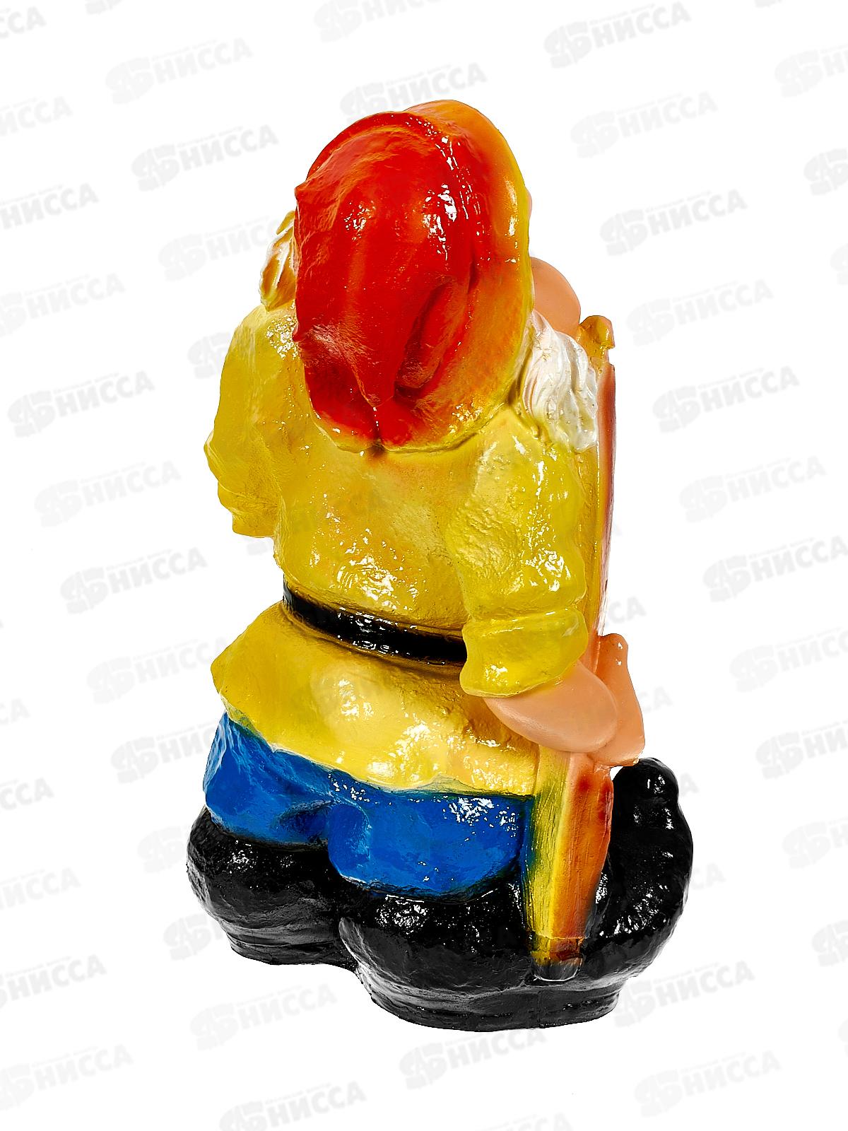 Фигура садовая из гипса &quotГном с баклажанами&quot (370*210мм) арт.152