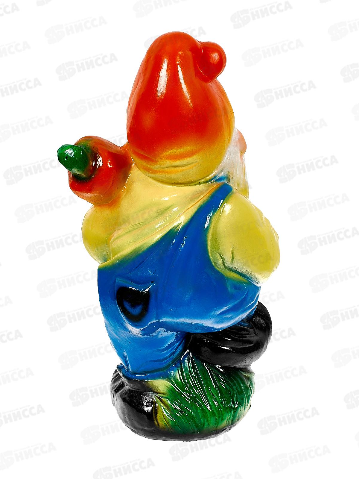 Фигура садовая из гипса &quotГном с морковью&quot (450*250мм) арт.54