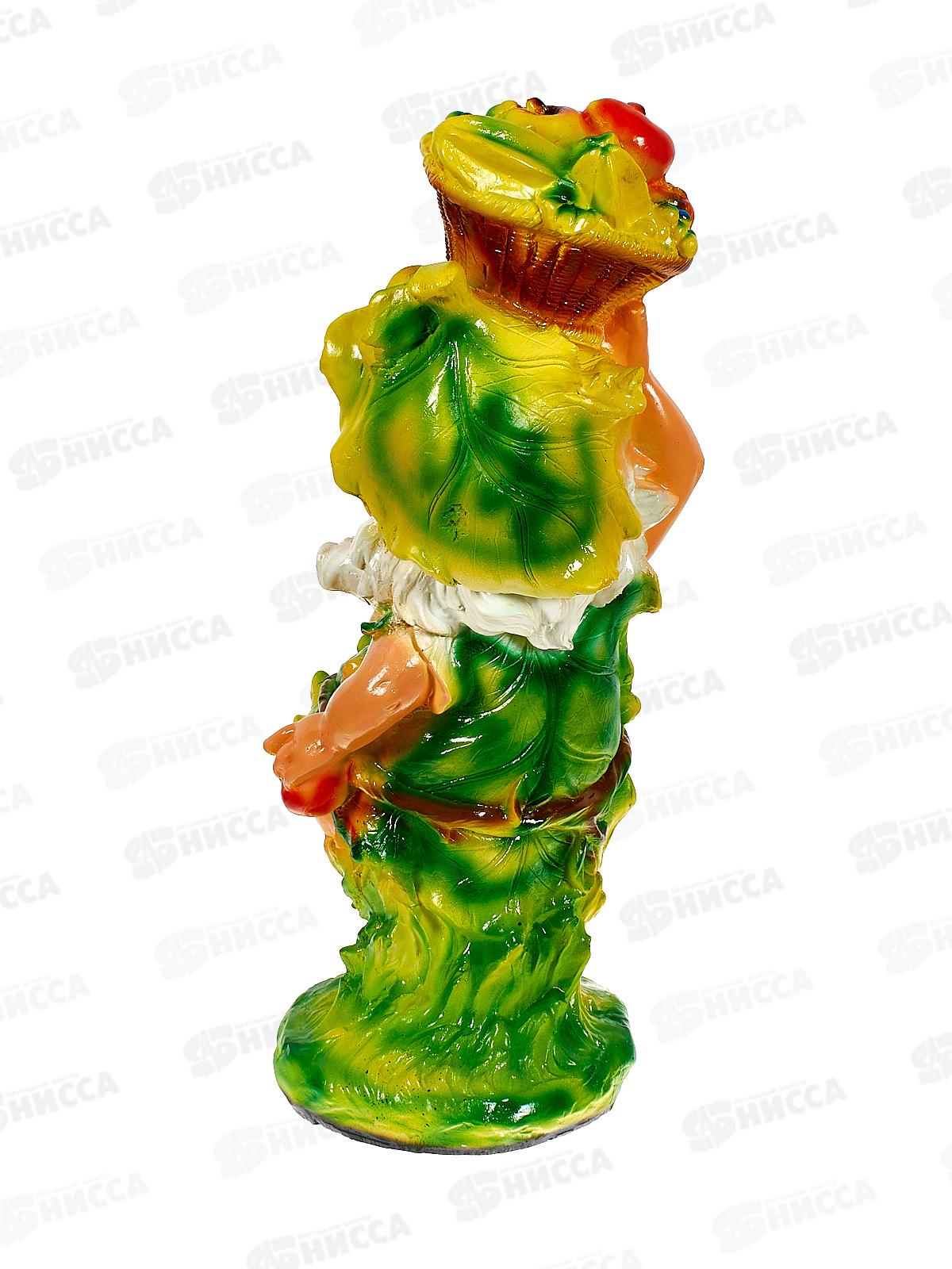 Фигура садовая из гипса &quotГном с фруктами&quot (410*270мм) арт.130