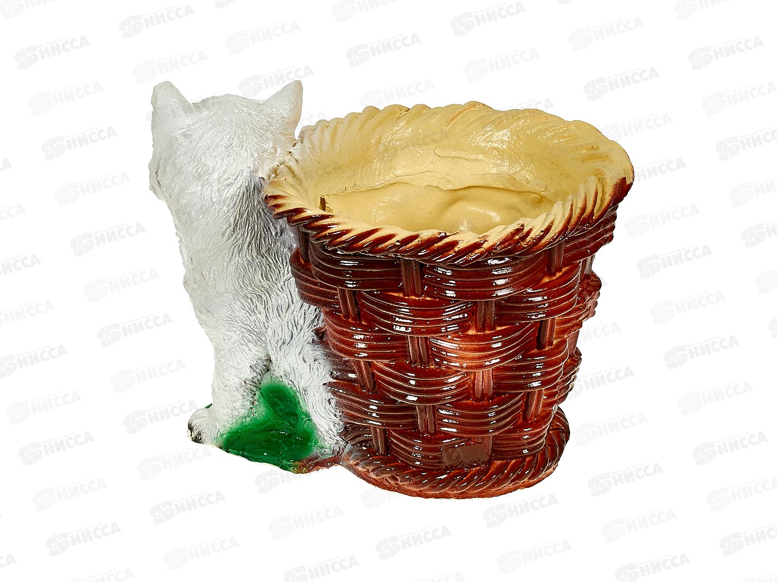 Кашпо &quotКошка с корзинкой&quot (150*210мм) арт.101