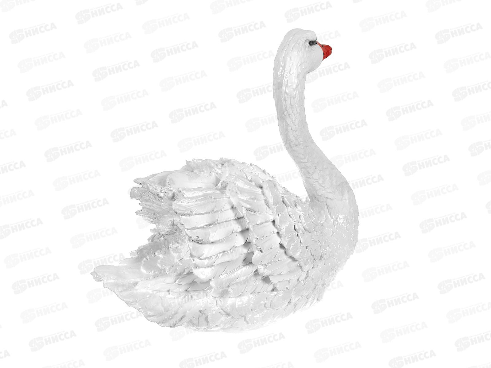 Фигура садовая из гипса &quotЛебедь средний&quot (380*410мм) арт.29
