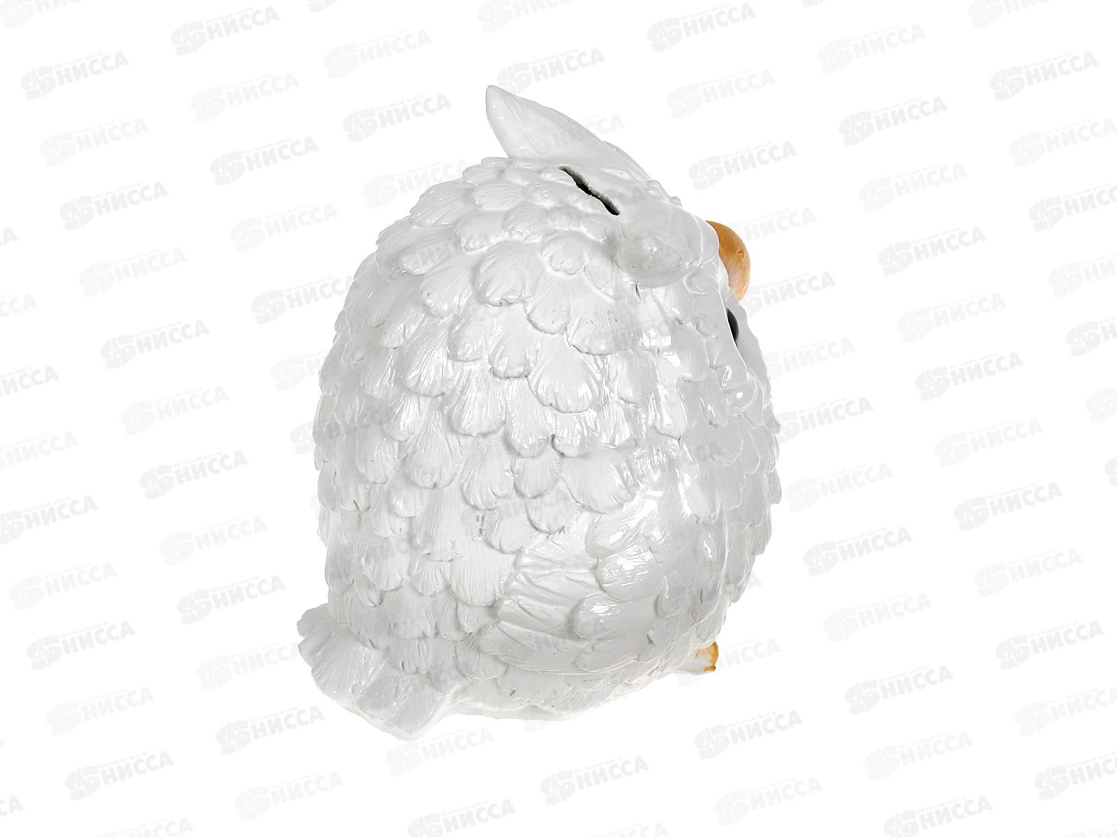 Копилка &quotСовёнок бело-золотой&quot (170*170мм) арт.400