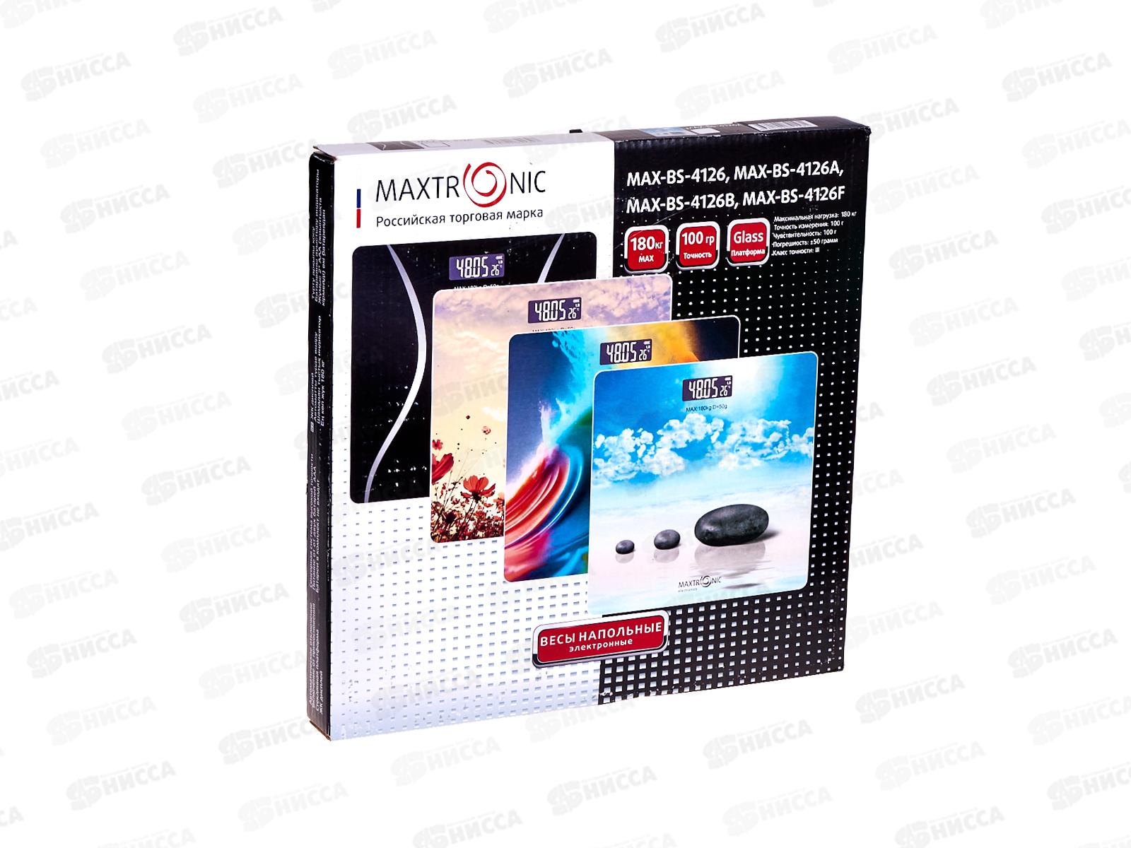 Весы напольные Maxtronic MAX-BS-4126B электронные *10