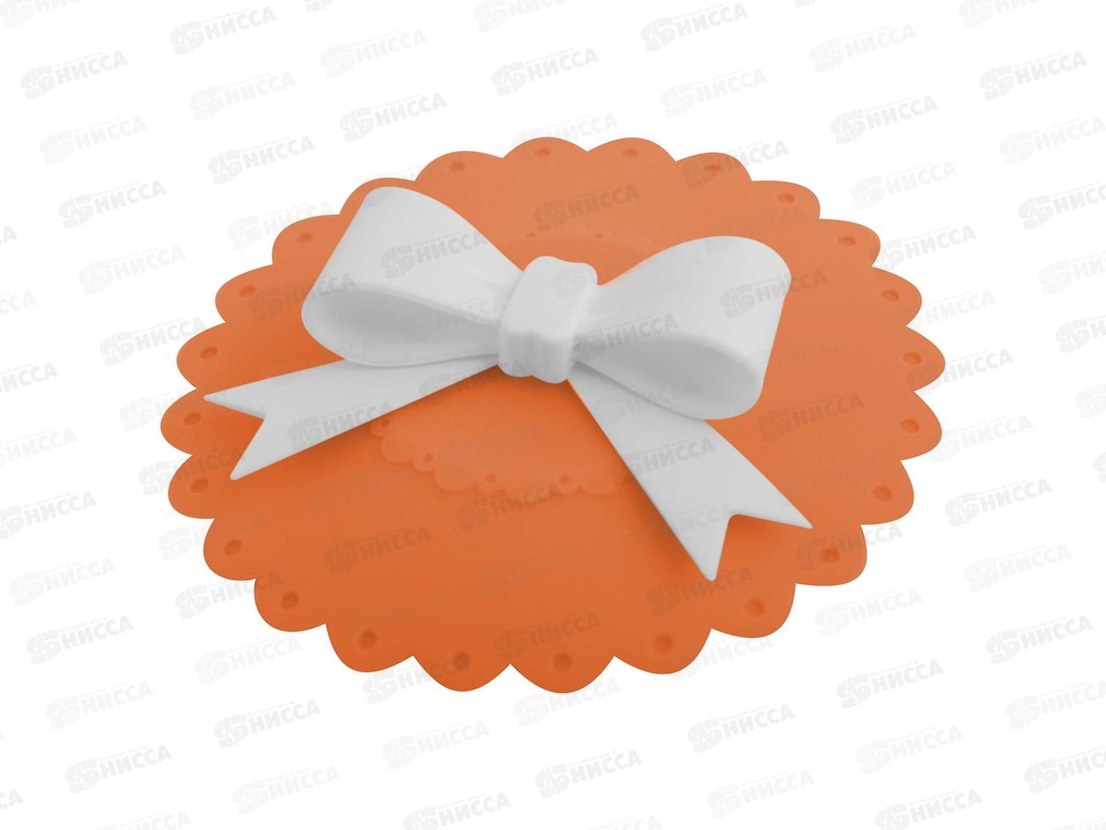 Крышка-присоска силиконовая для чашек и банок Бантик VL80-102