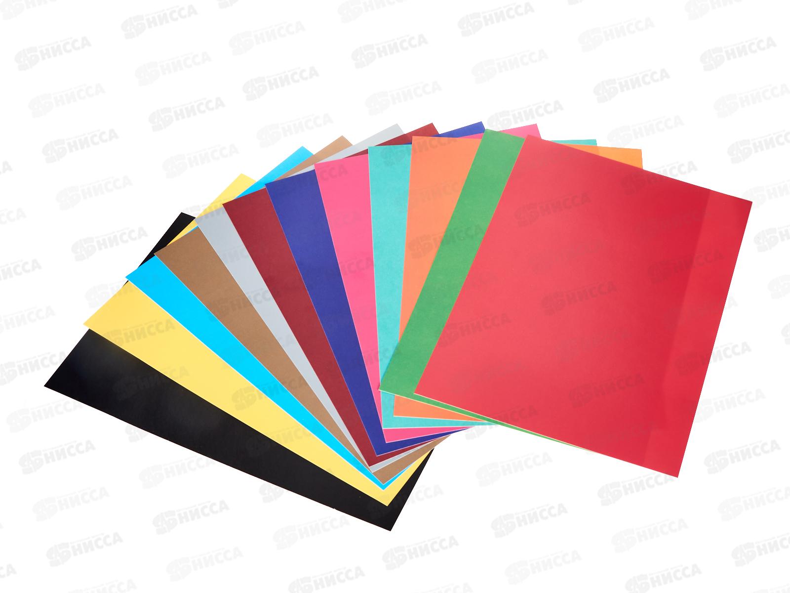 Цветной карт. 12л 12цв А4 Hatber Краски лета (золото+серебро)32528 *18