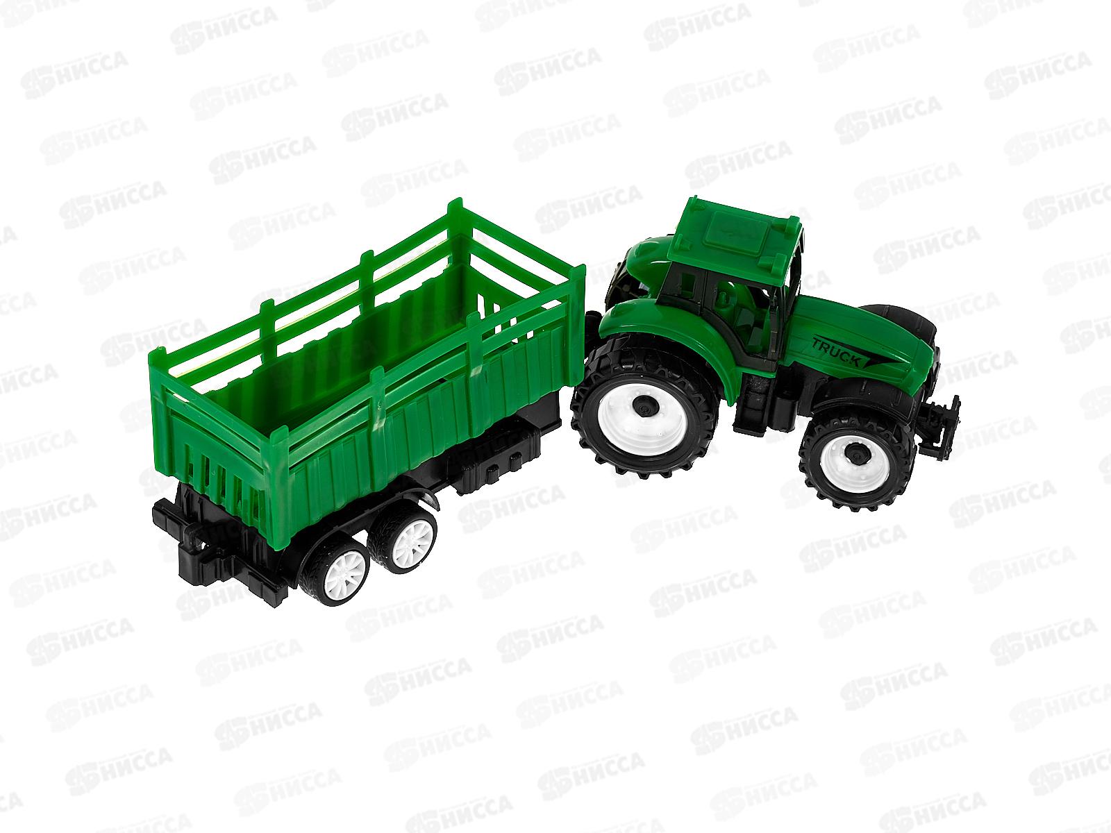 Трактор №669-11 с прицепом инерционный пакет 30*13*6