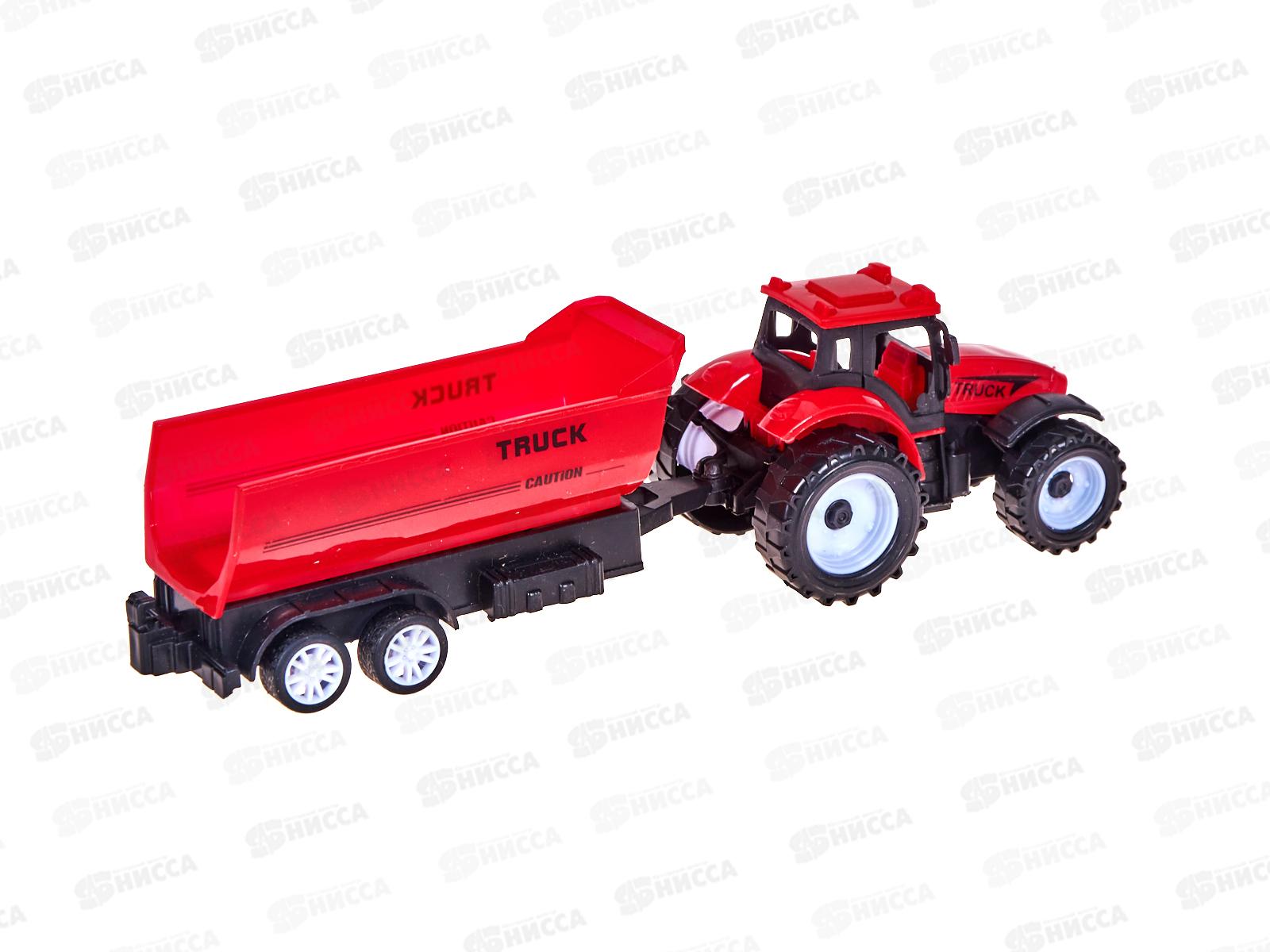 Трактор №669-15 с прицепом инерционный пакет 30*13*6