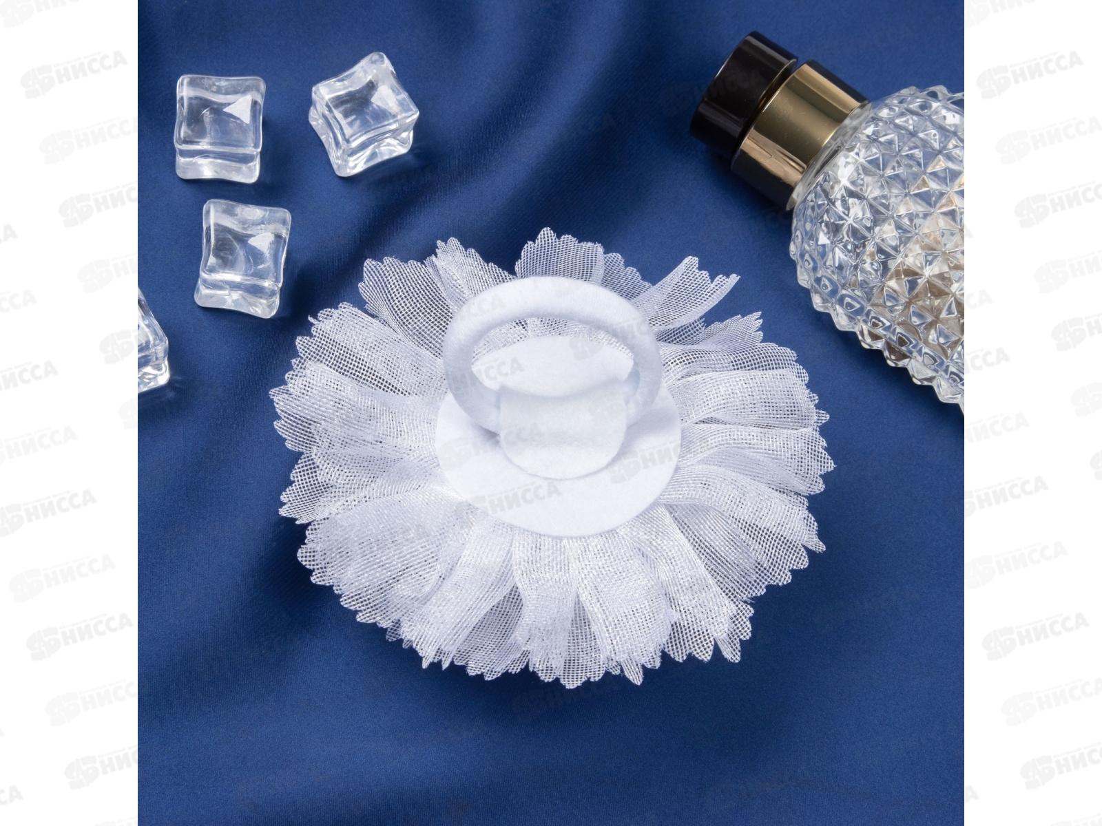 Резинка  д/в &quotШкольница&quot острые края бант 10см белый 10526769